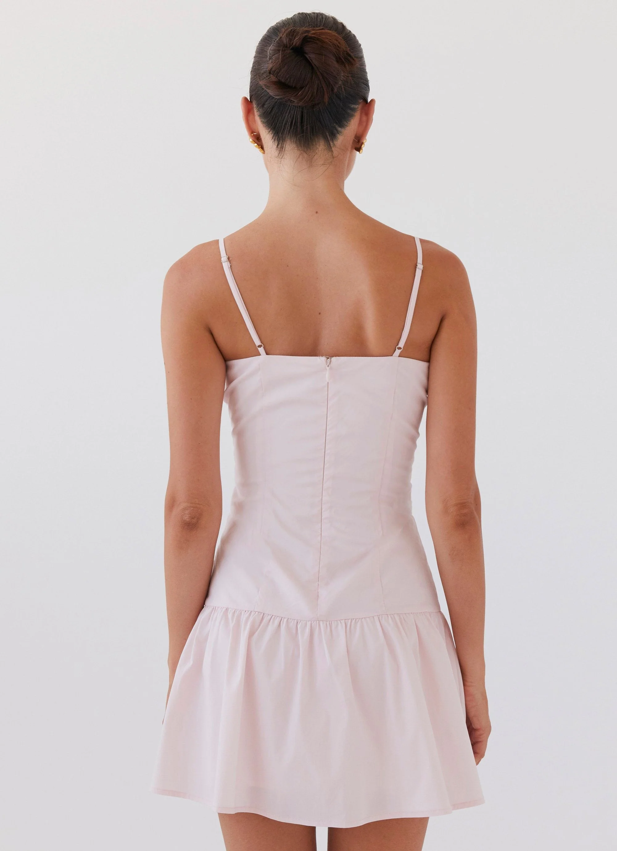 Romantic Charm Bustier Mini Dress - Baby Pink - Image 5