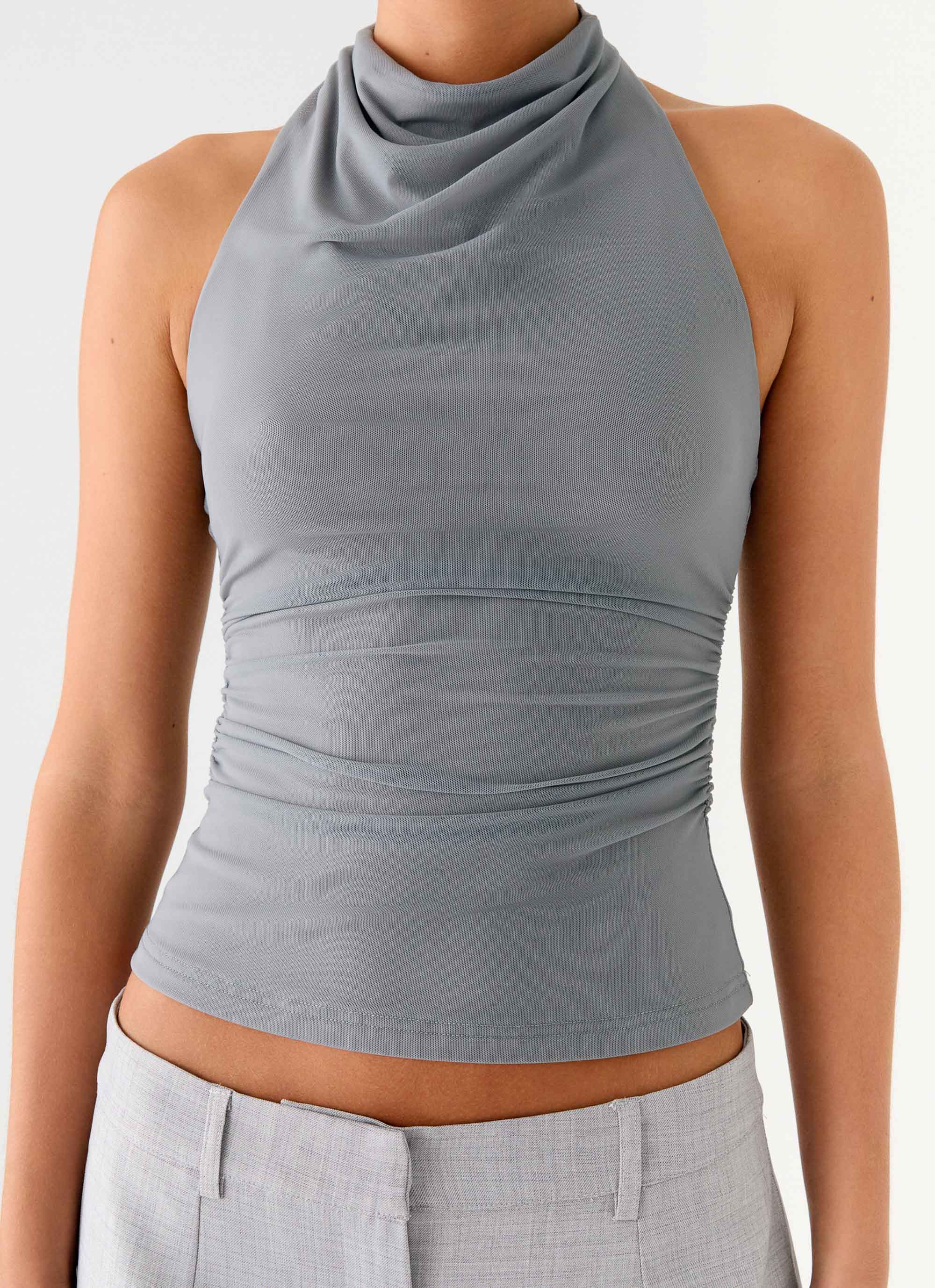 Rosana Halter Top - Grey - Image 6