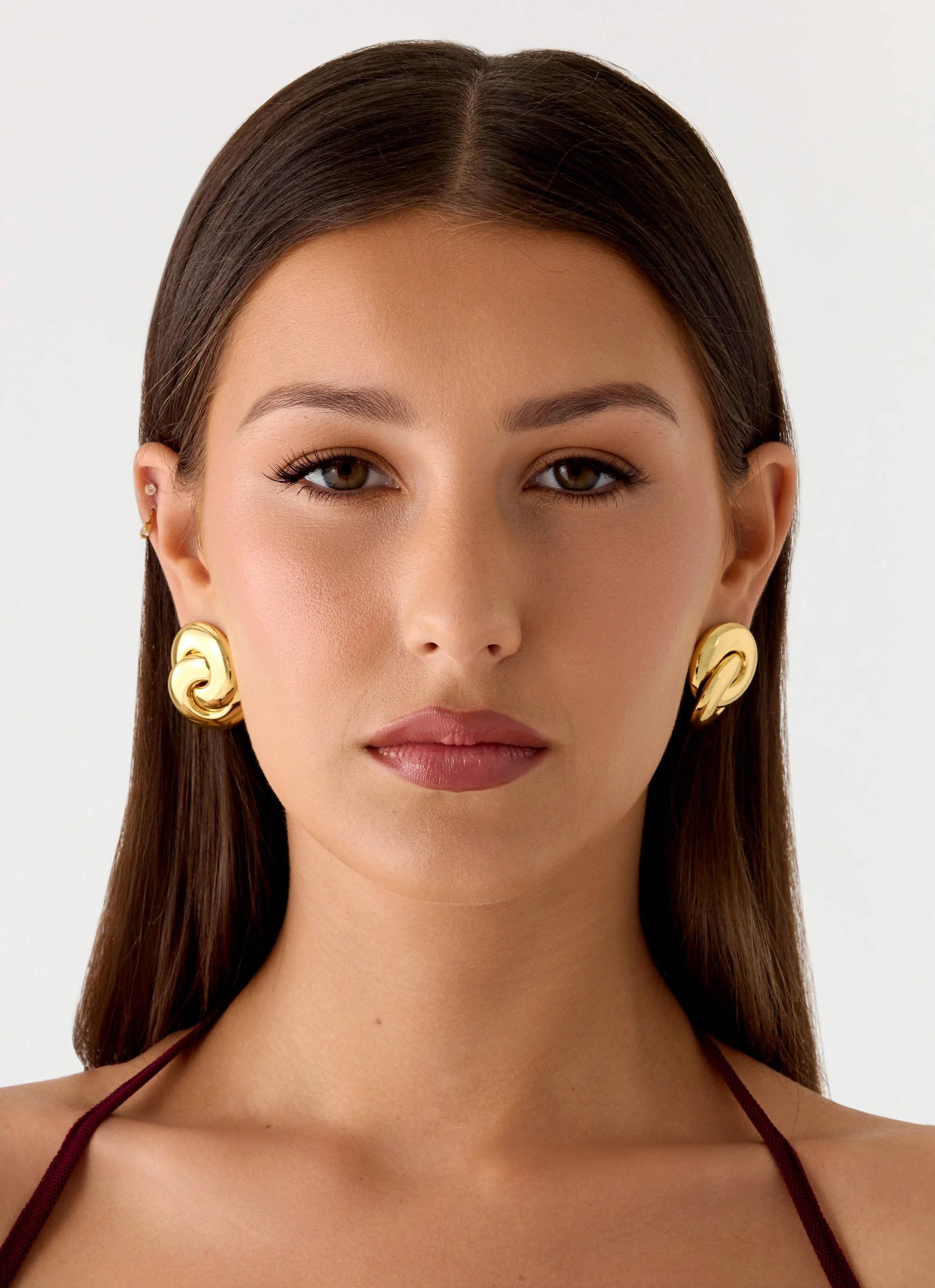 Rosso Rush Earrings - Gold - Image 2