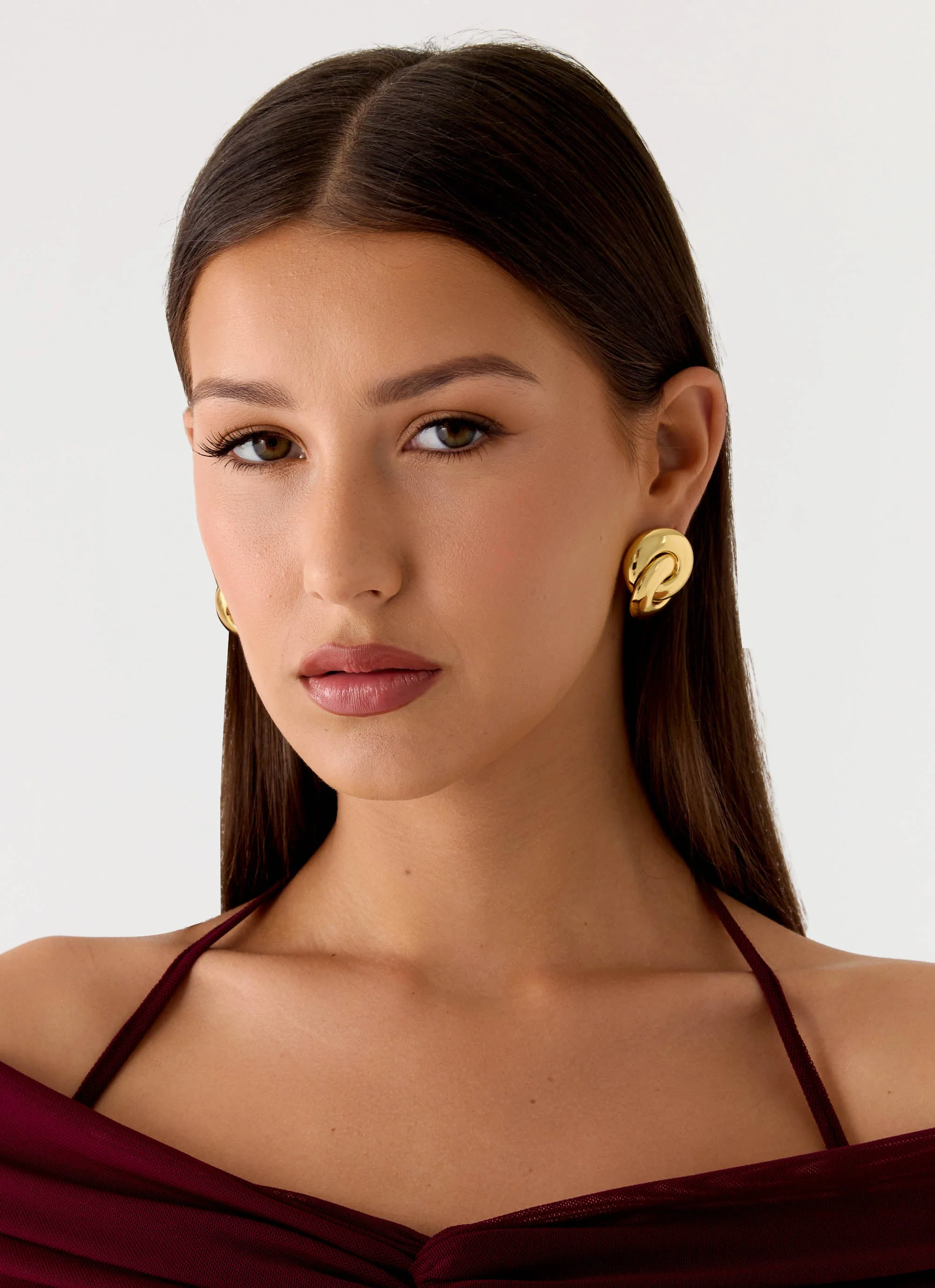 Rosso Rush Earrings - Gold - Image 3