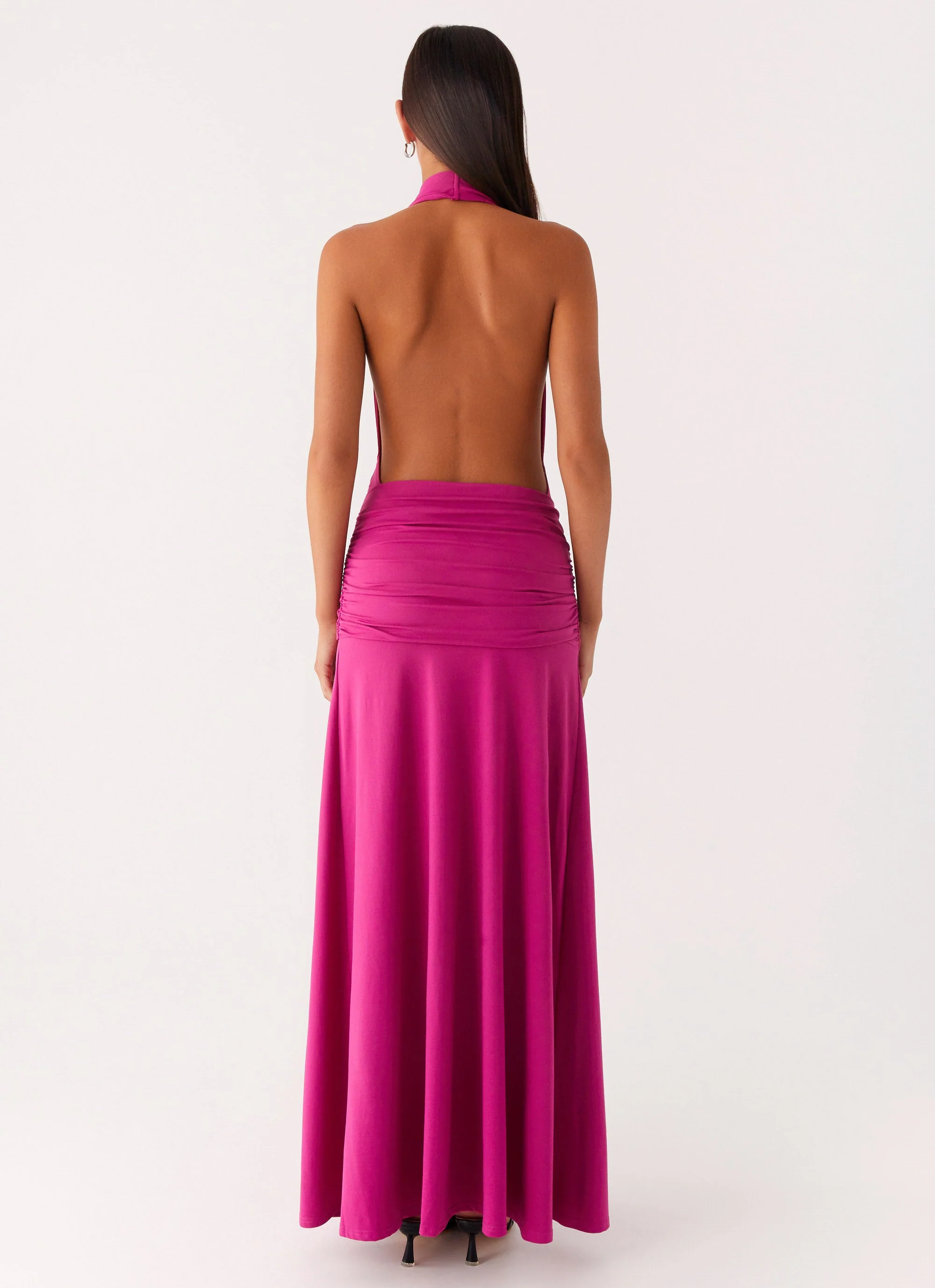 Rowan Ray Cowl Maxi Dress - Fuchsia - Image 5