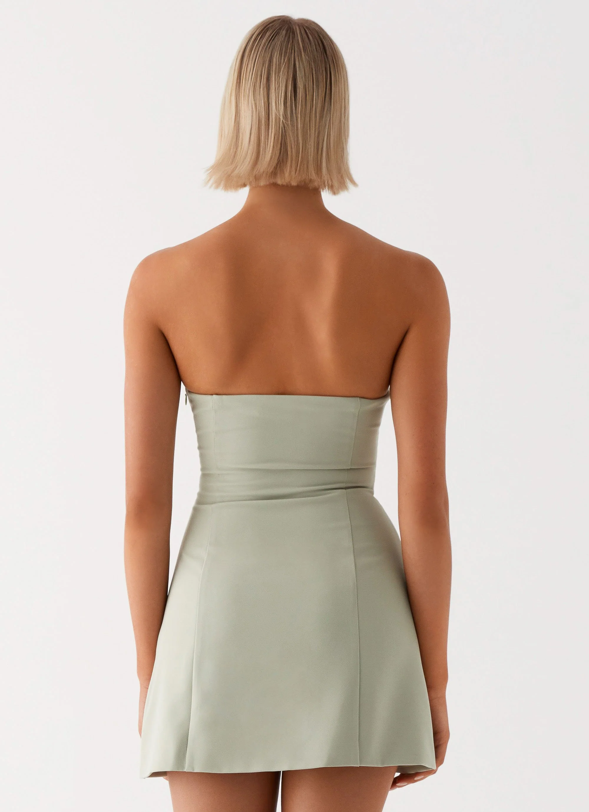 Roxie Mini Dress - Khaki - Image 4