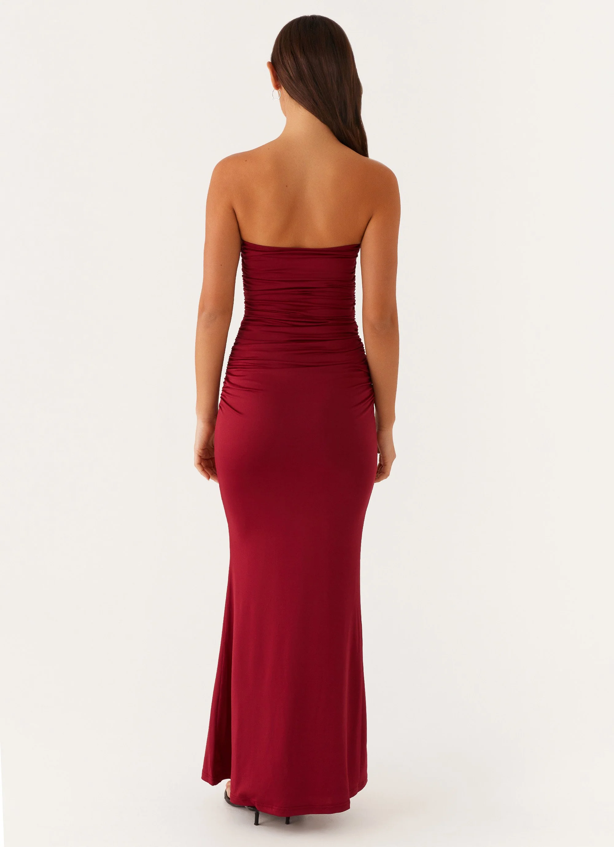 Rudy Maxi Dress - Maroon - Image 4