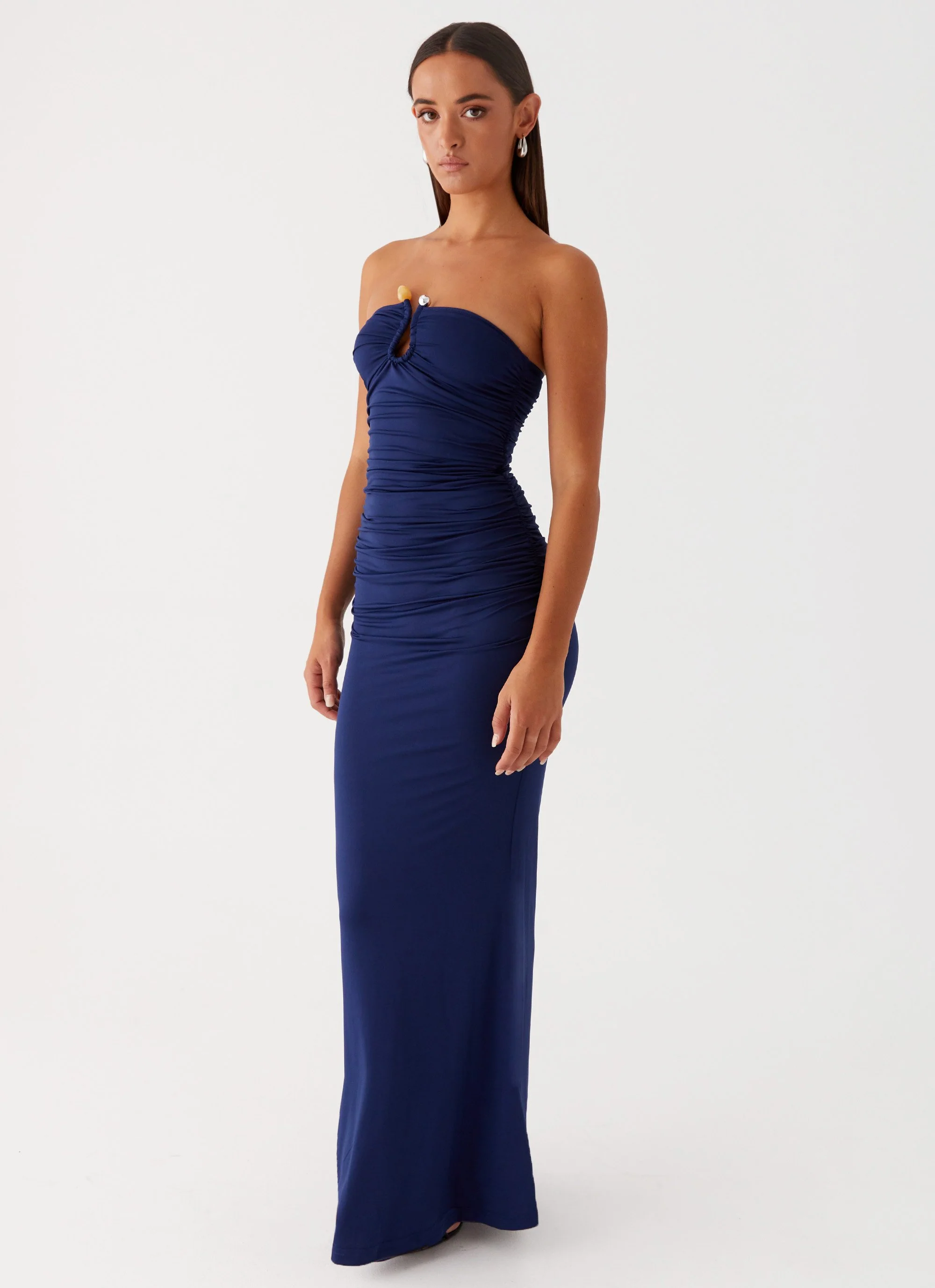 Rudy Maxi Dress - Navy - Image 3