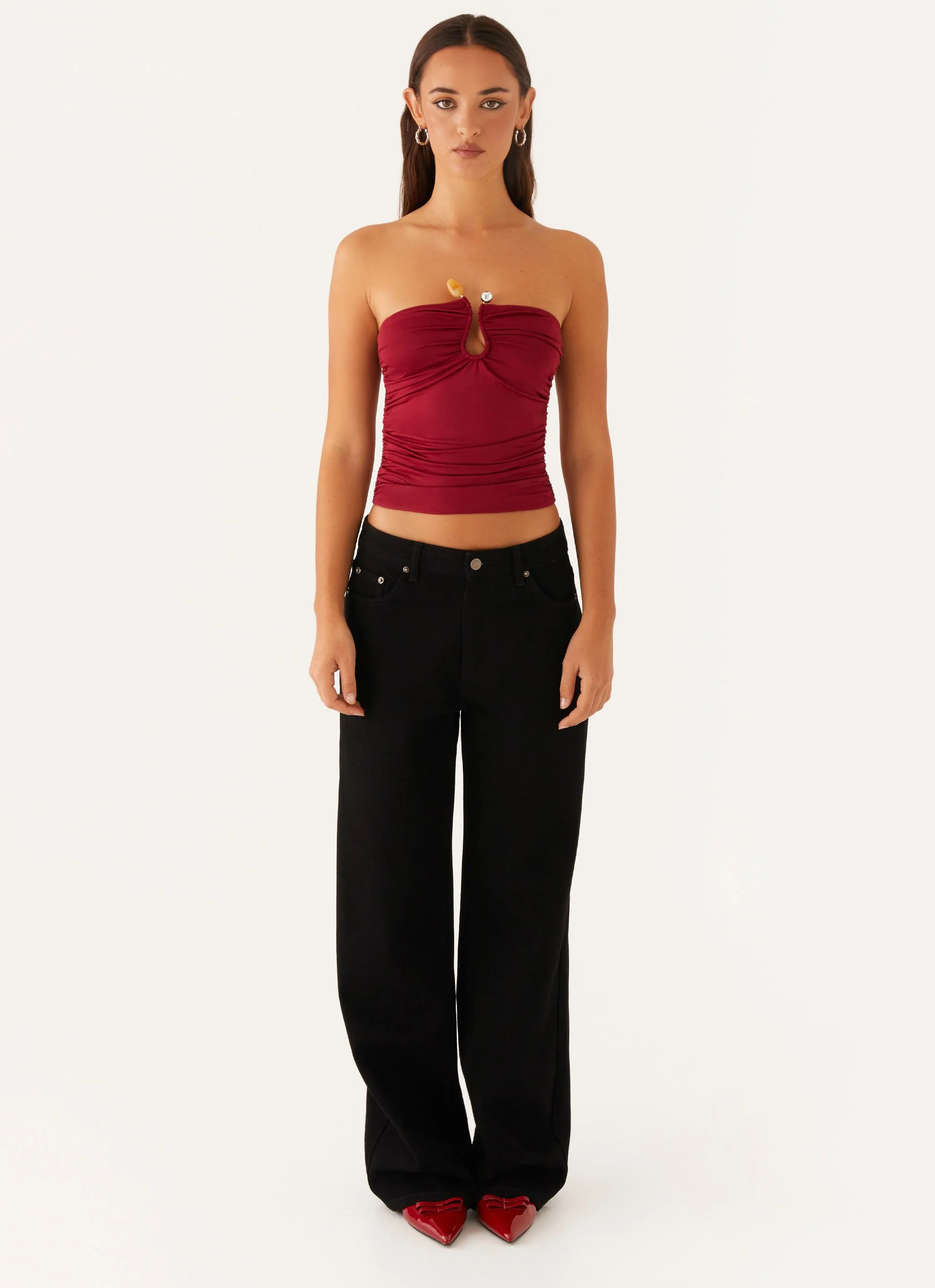 Rudy Tube Top - Maroon - Image 3