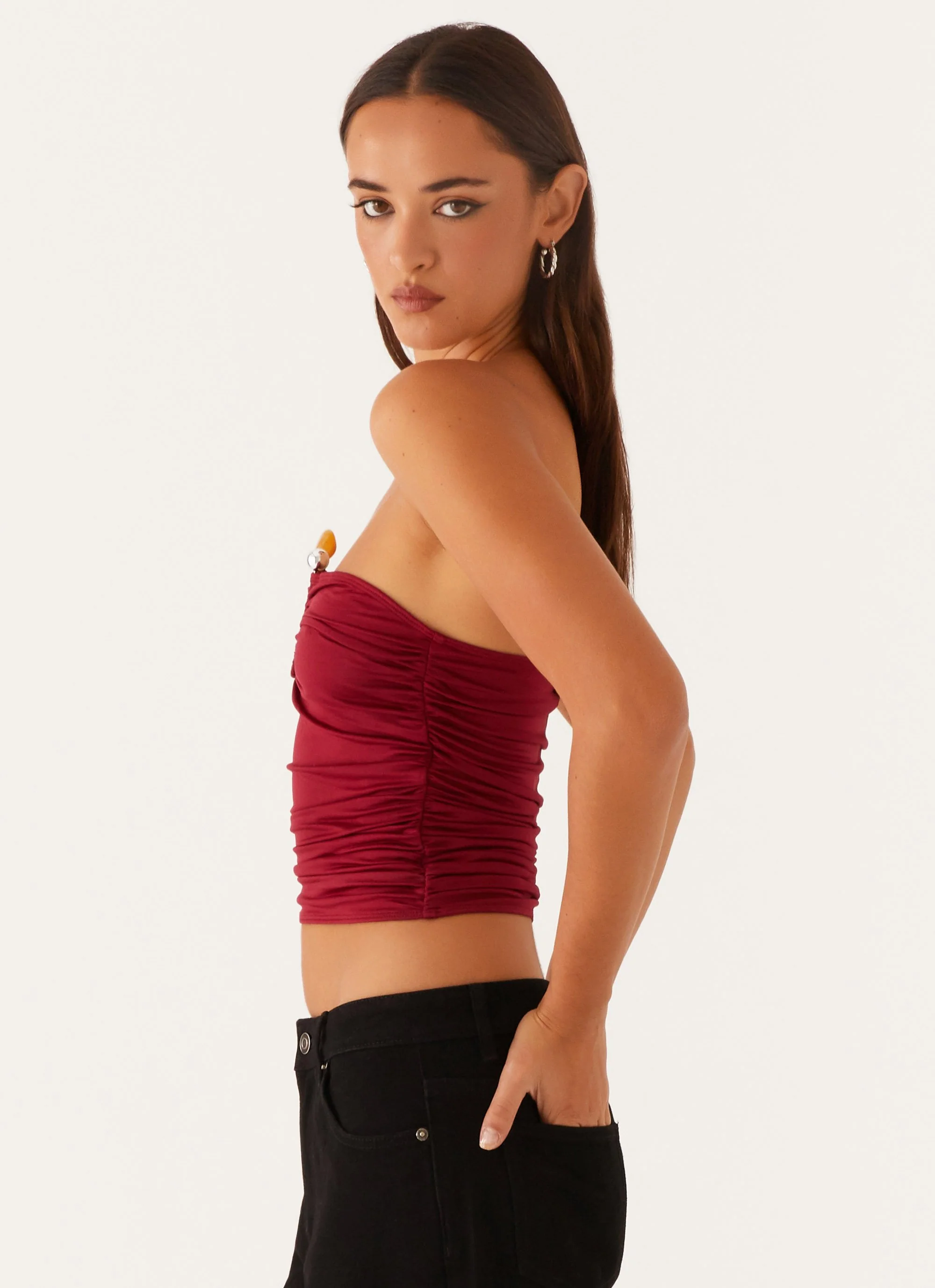Rudy Tube Top - Maroon - Image 4