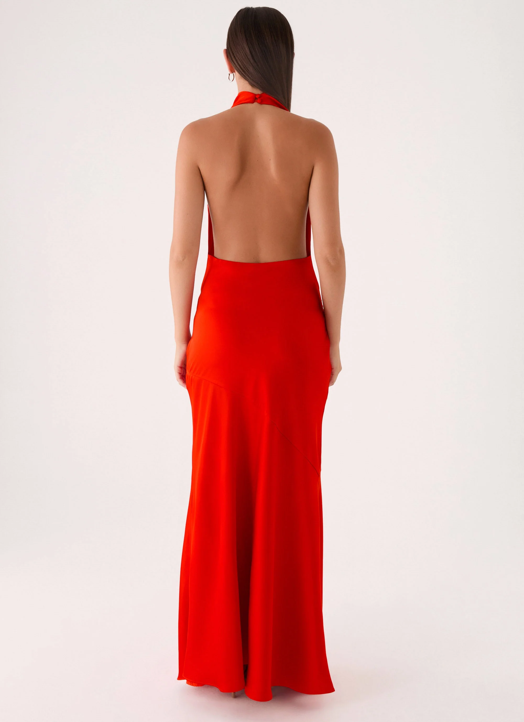 Rumina Sash Maxi Dress - Tangerine - Image 5