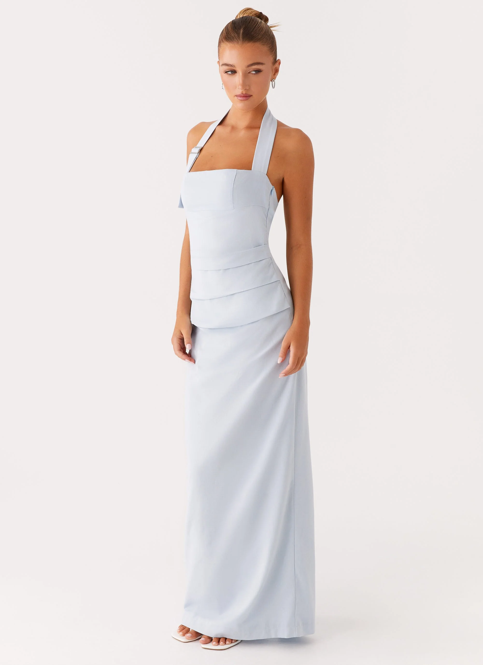 Rumour Has it Maxi Dress - Blue - Image 5