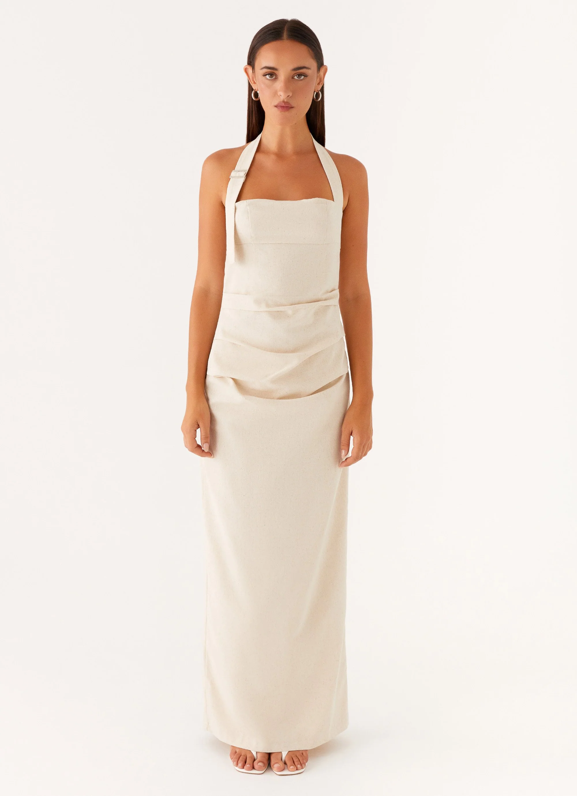 Rumour Has It Maxi Dress - Oatmeal - Image 2