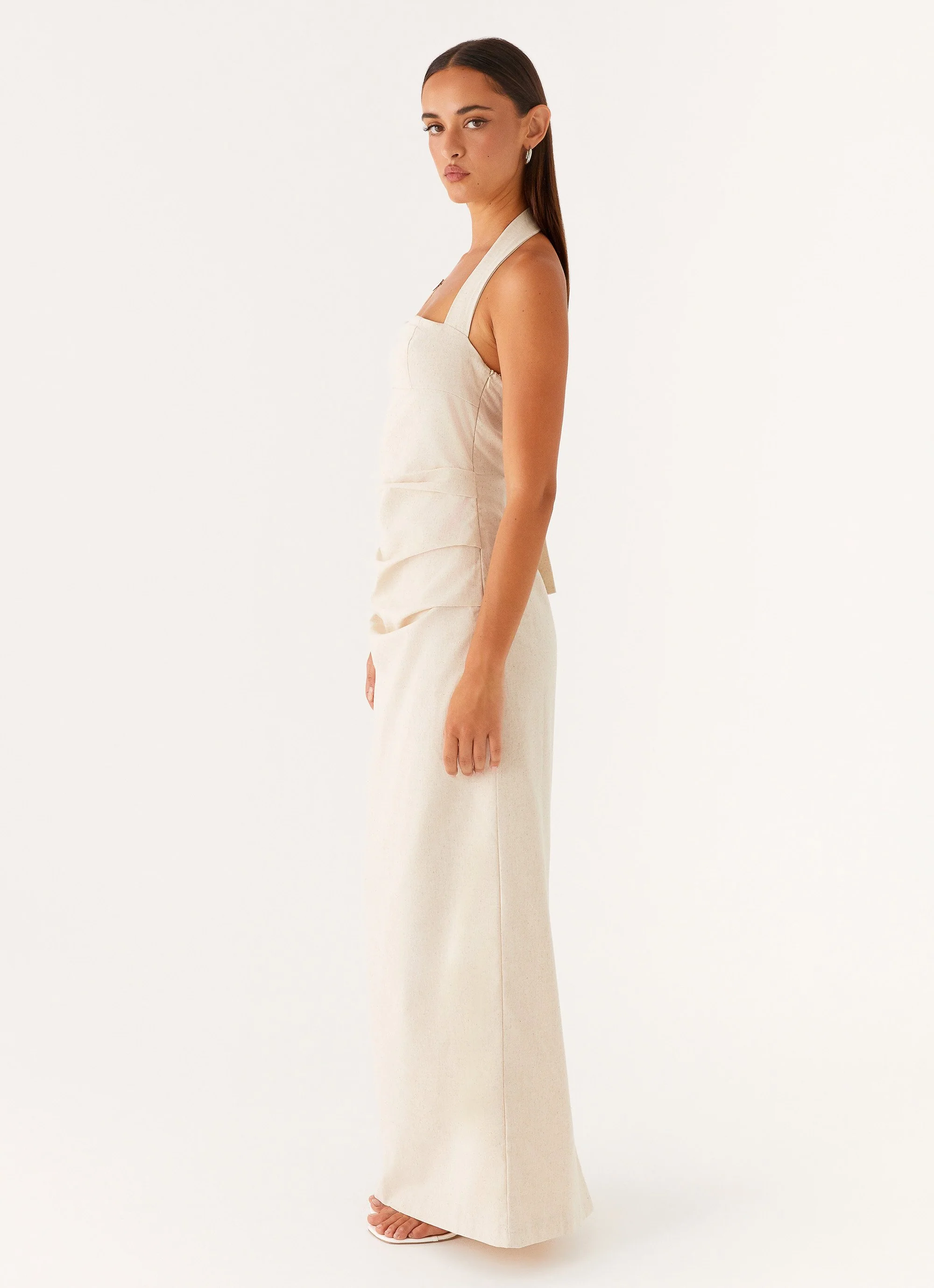 Rumour Has It Maxi Dress - Oatmeal - Image 3