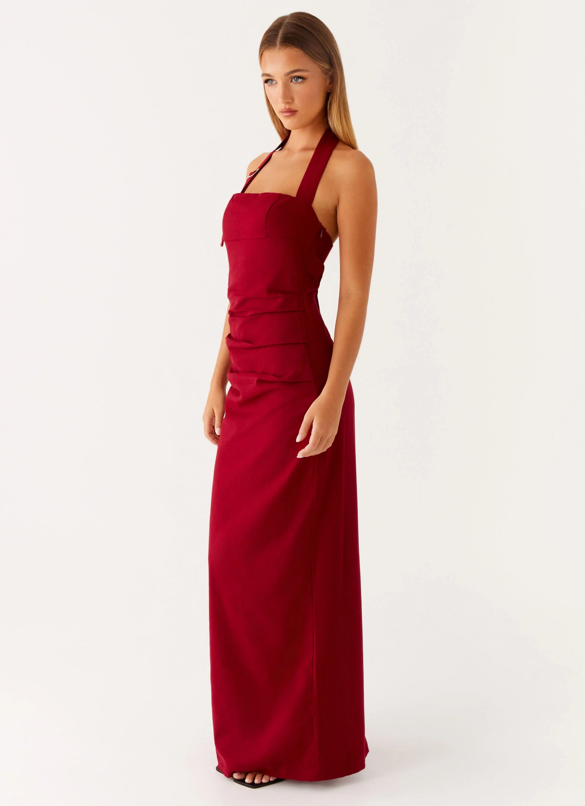 Rumour Has it Maxi Dress - Red - Image 3