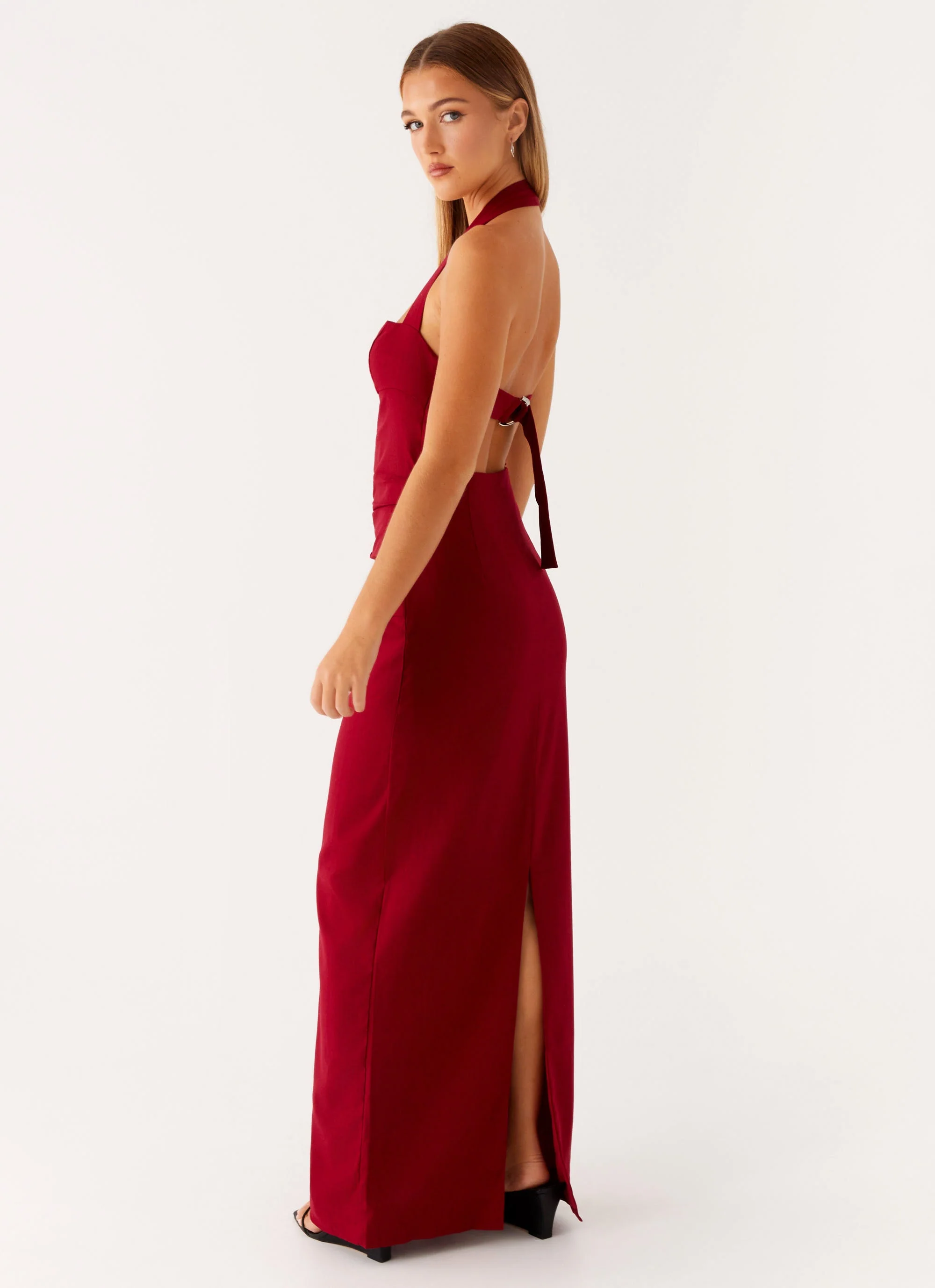 Rumour Has it Maxi Dress - Red - Image 5