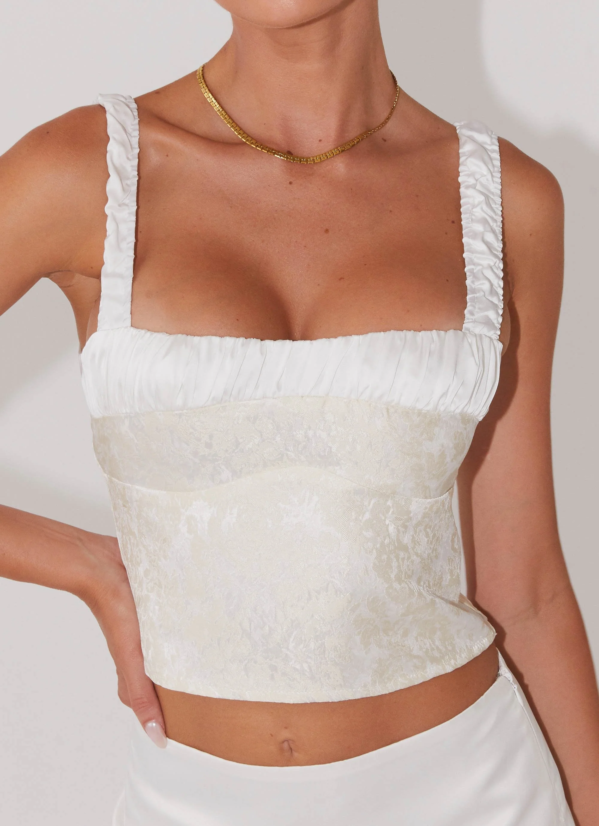 Ryder Bustier Top - Ivory Sky - Image 2