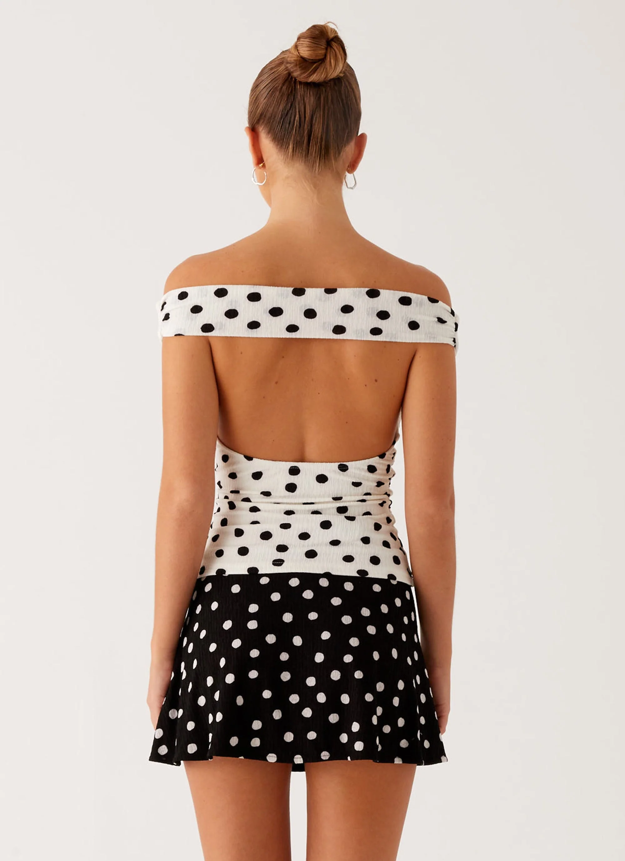 Rylie Top - White Polka Dot - Image 4