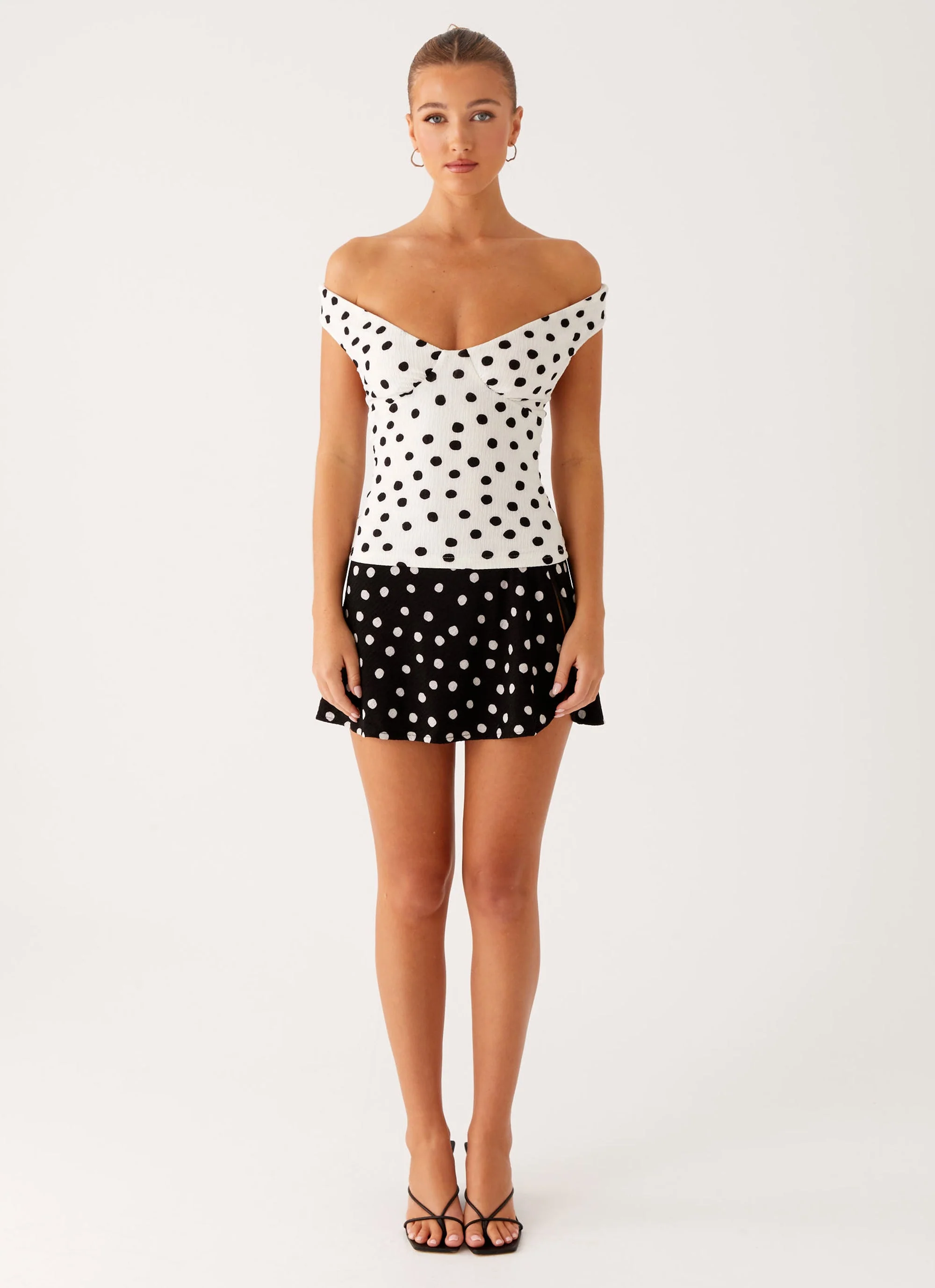 Rylie Top - White Polka Dot - Image 6