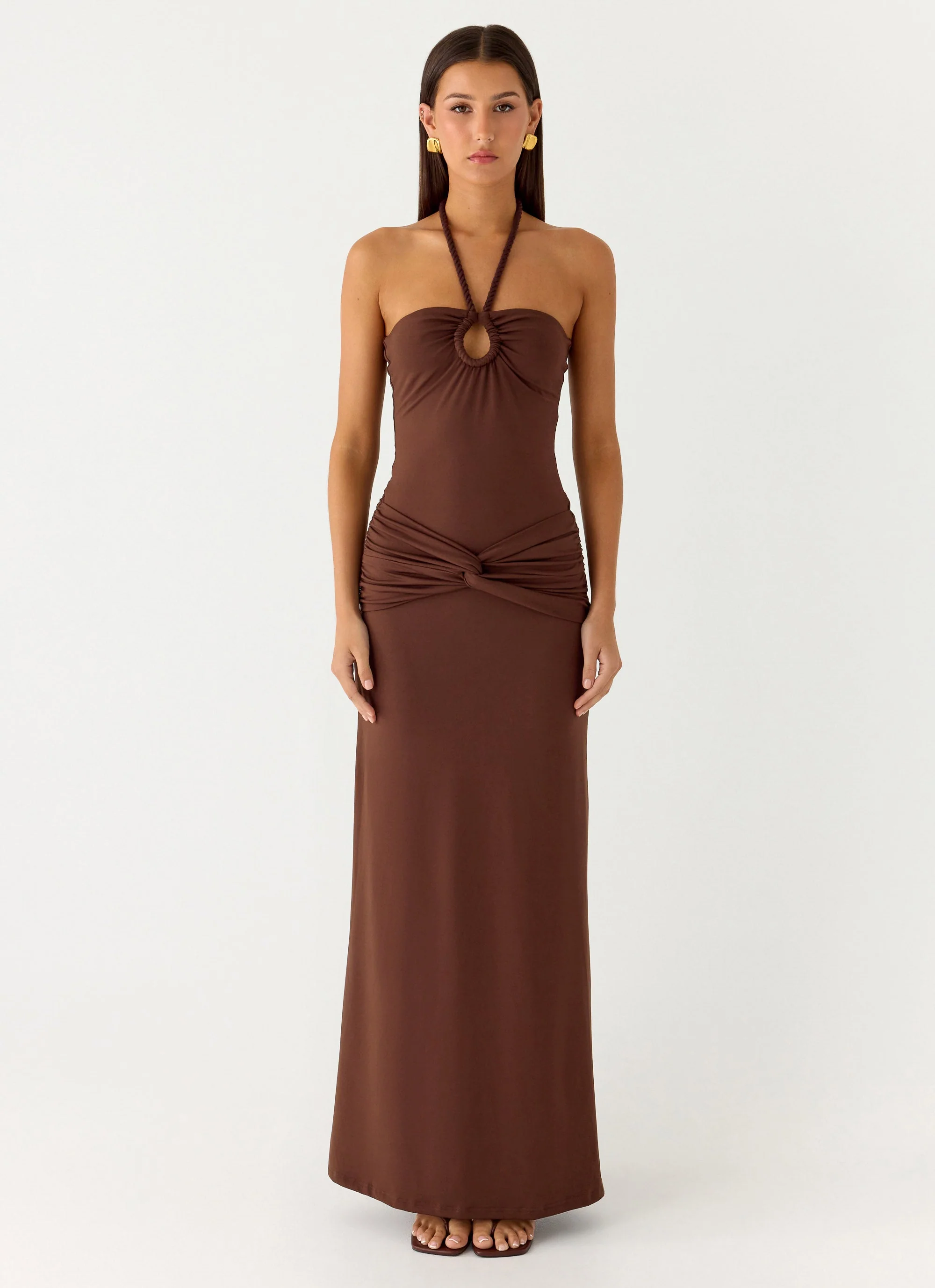Sacred Maxi Dress - Chocolate - Image 2