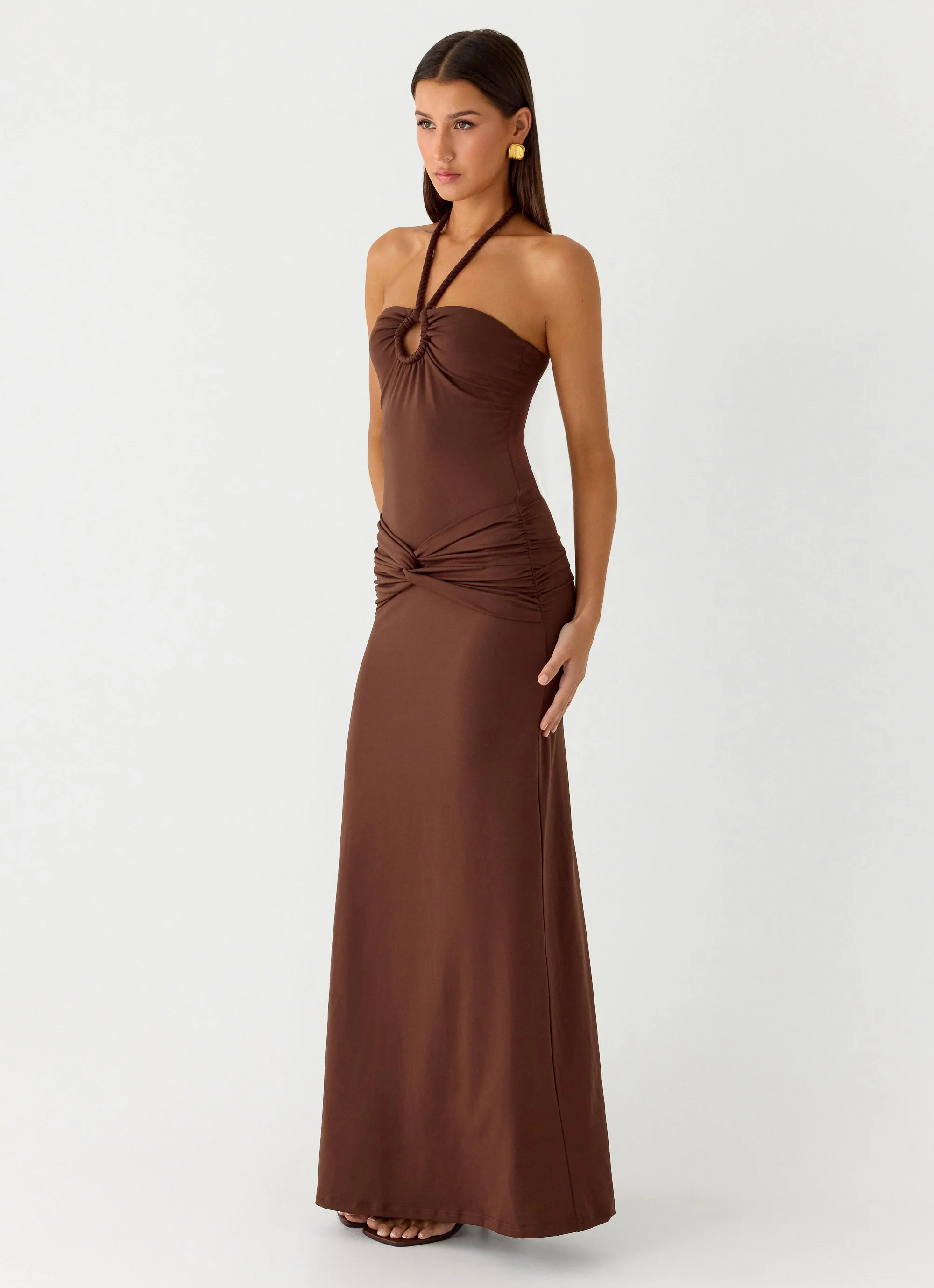 Sacred Maxi Dress - Chocolate - Image 3