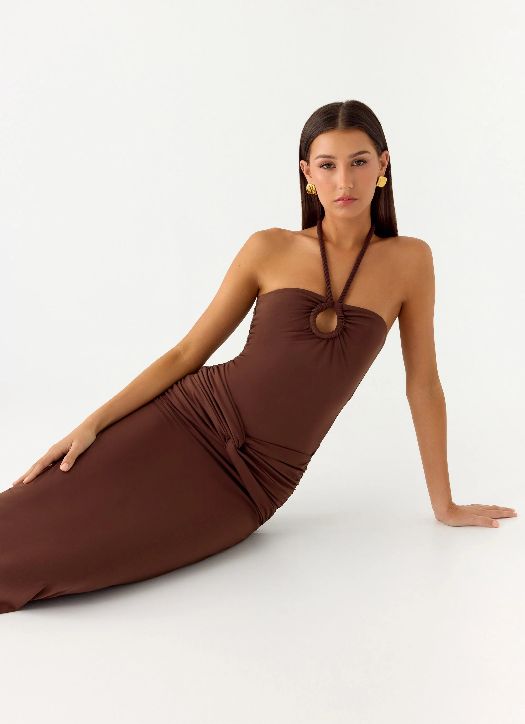 Sacred Maxi Dress - Chocolate - Image 6