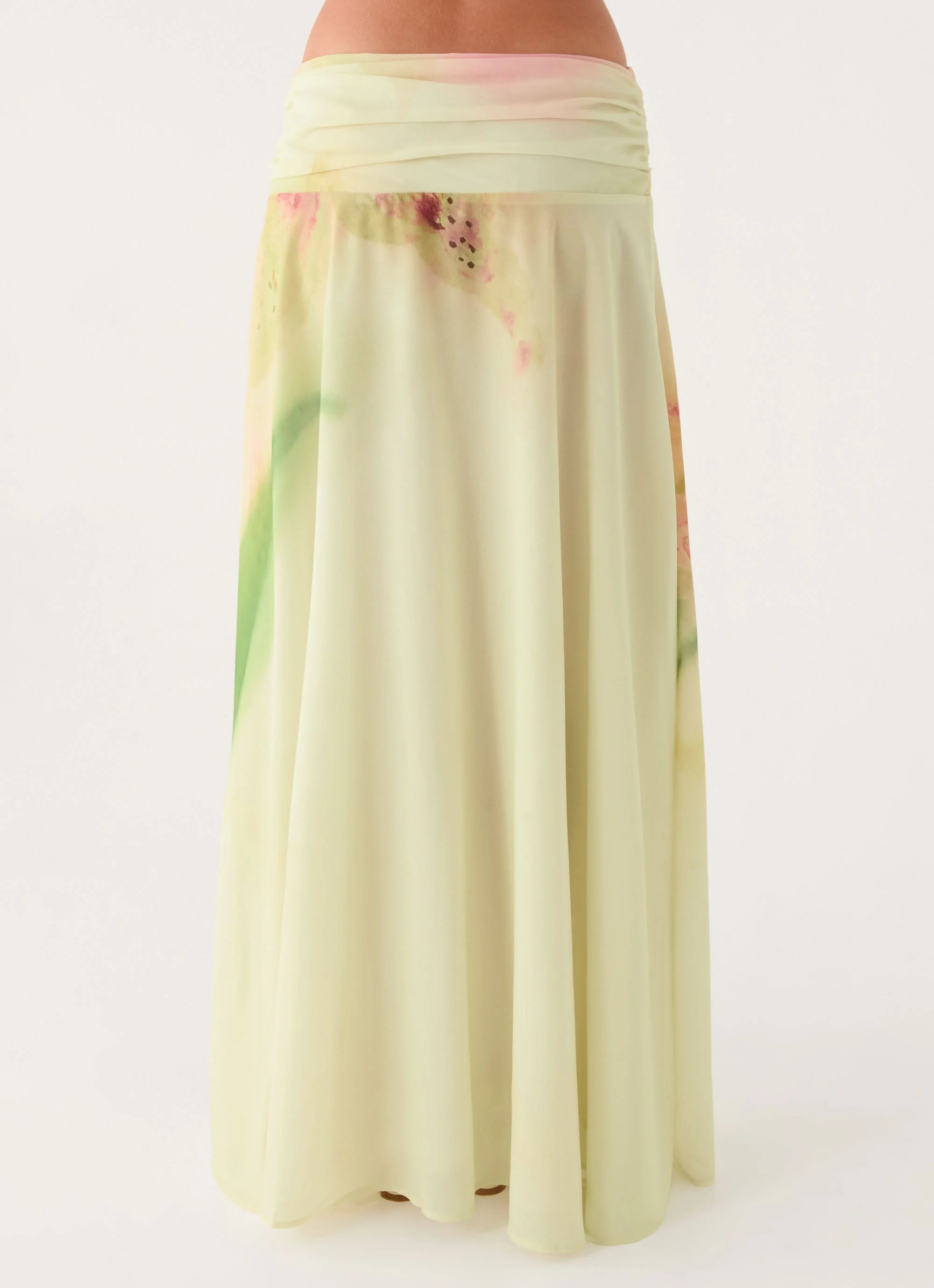 Sadona Asymmetric Maxi Skirt - Soft Lily - Image 3
