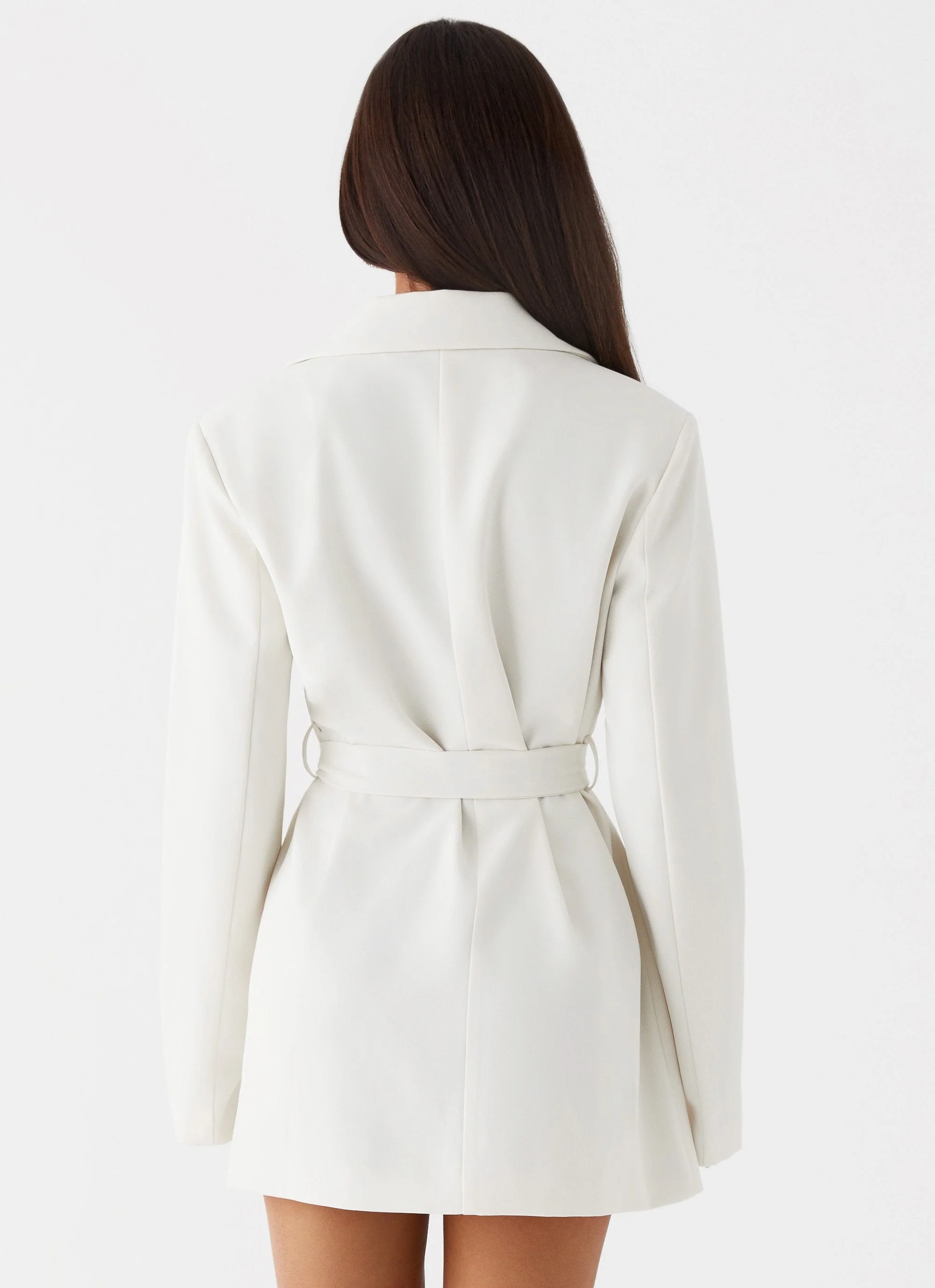 Safia Blazer Mini Dress - White - Image 5