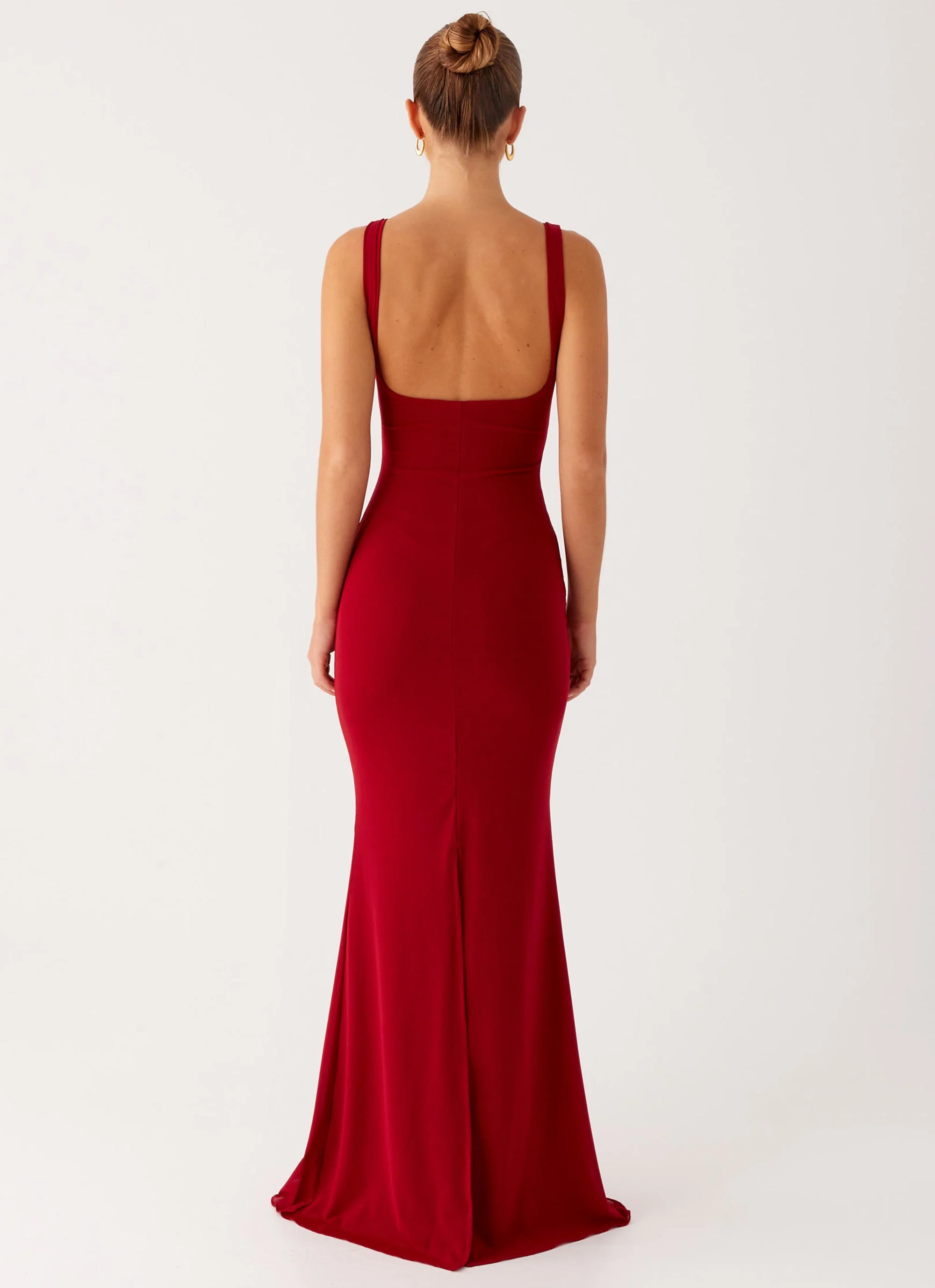 Safiya Maxi Dress - Maroon - Image 3