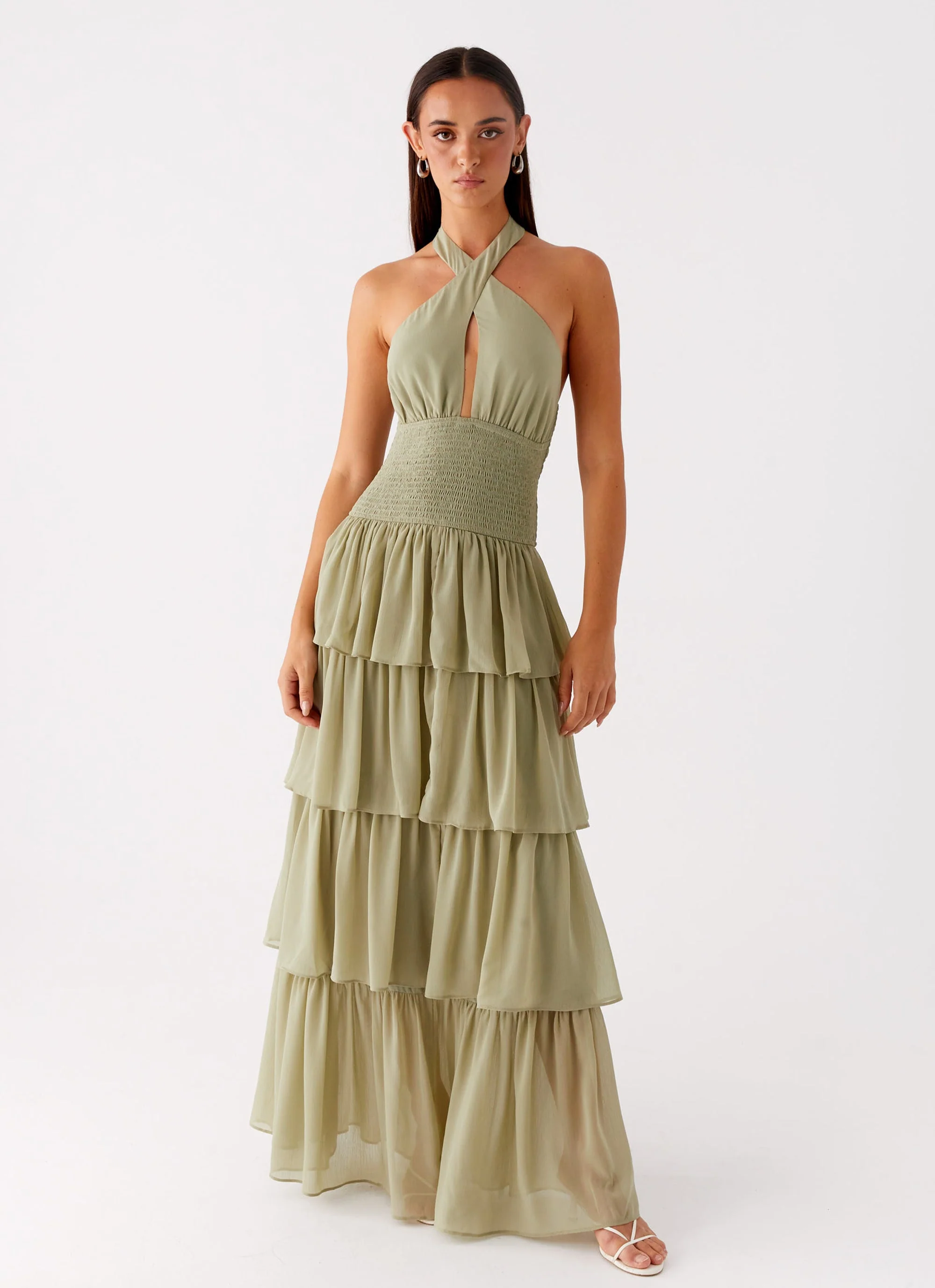Salma Maxi Dress - Sage - Image 4