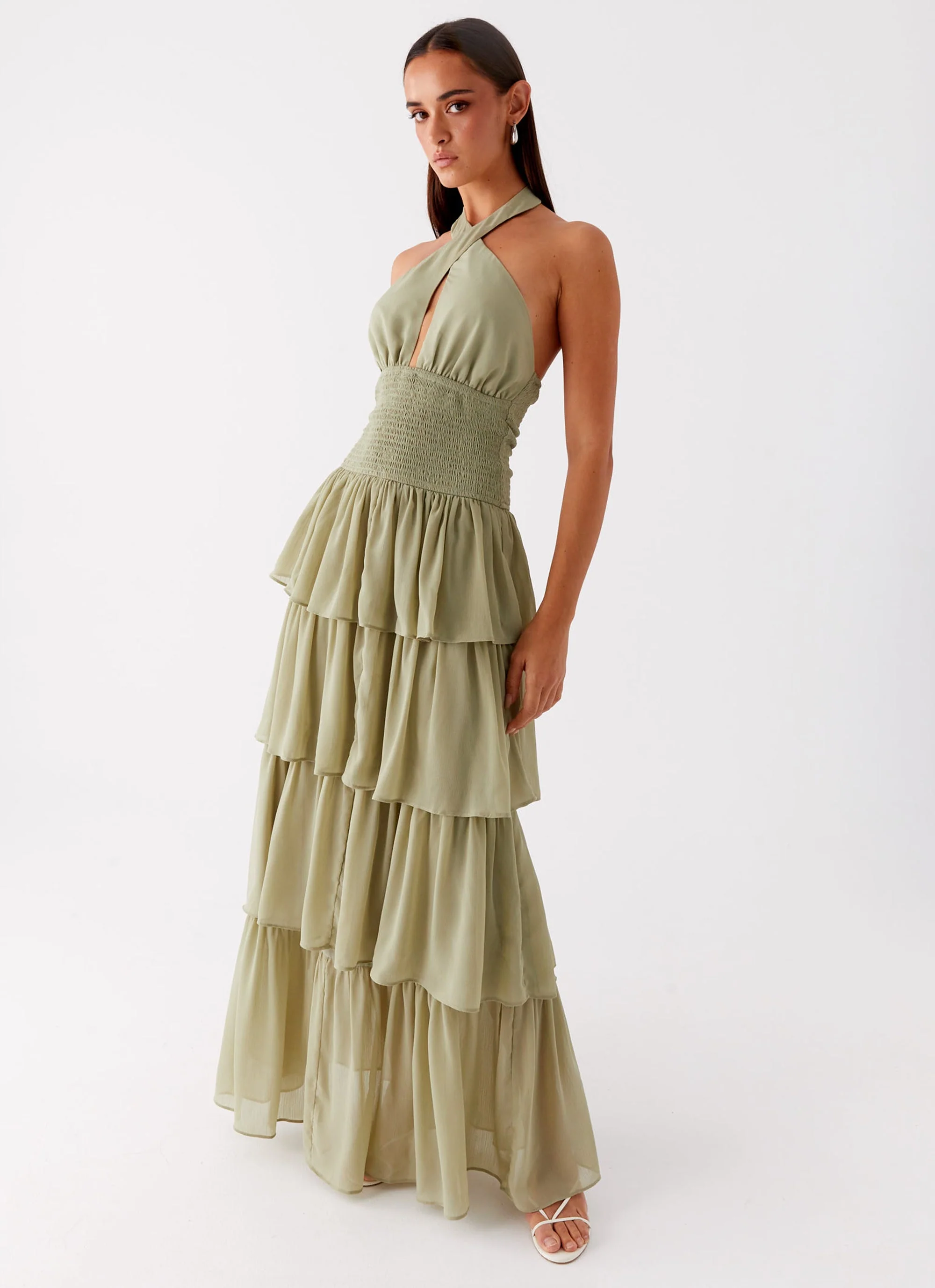 Salma Maxi Dress - Sage - Image 6