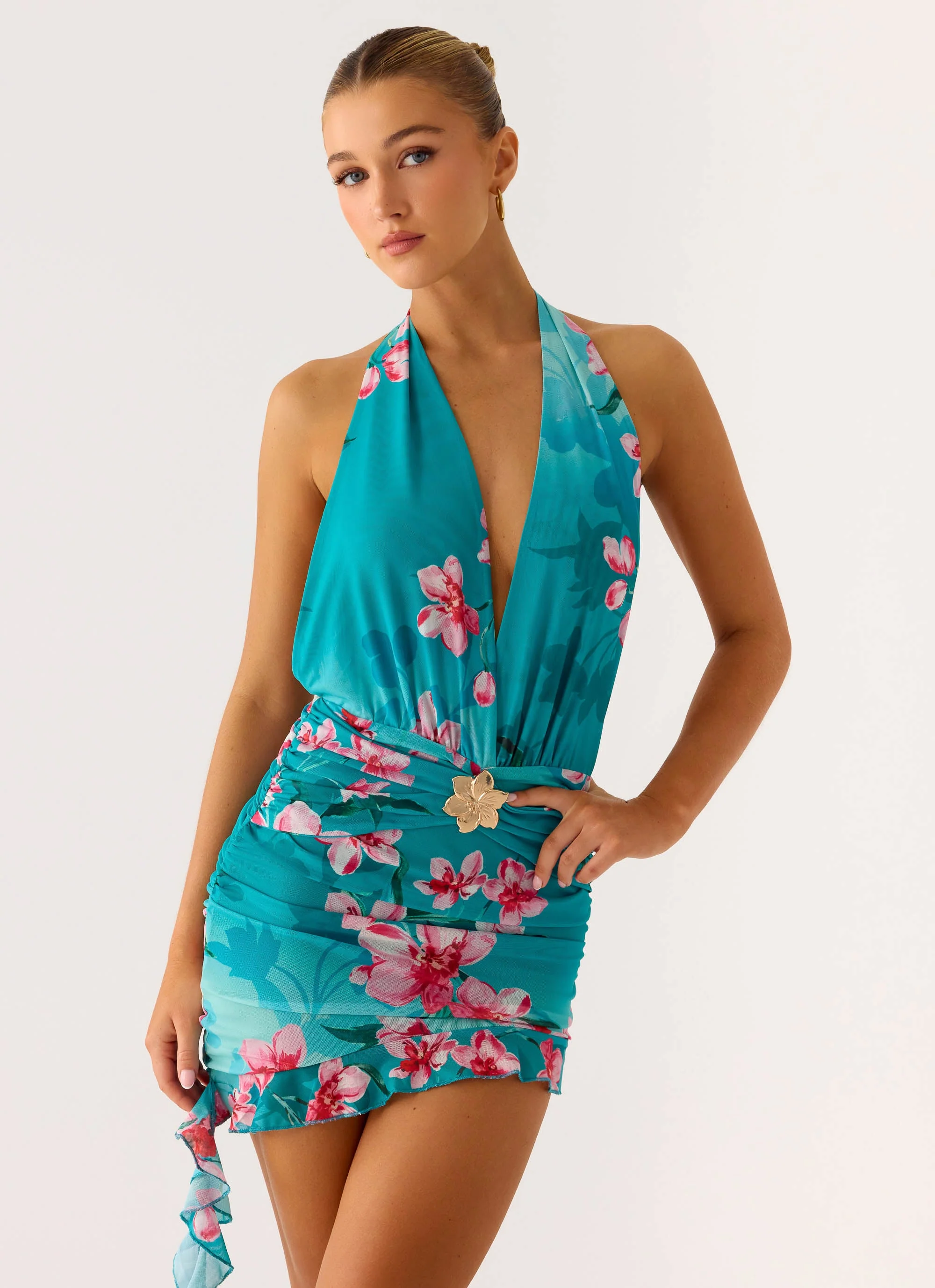 Samar Mini Dress - Petal Reef - Image 5