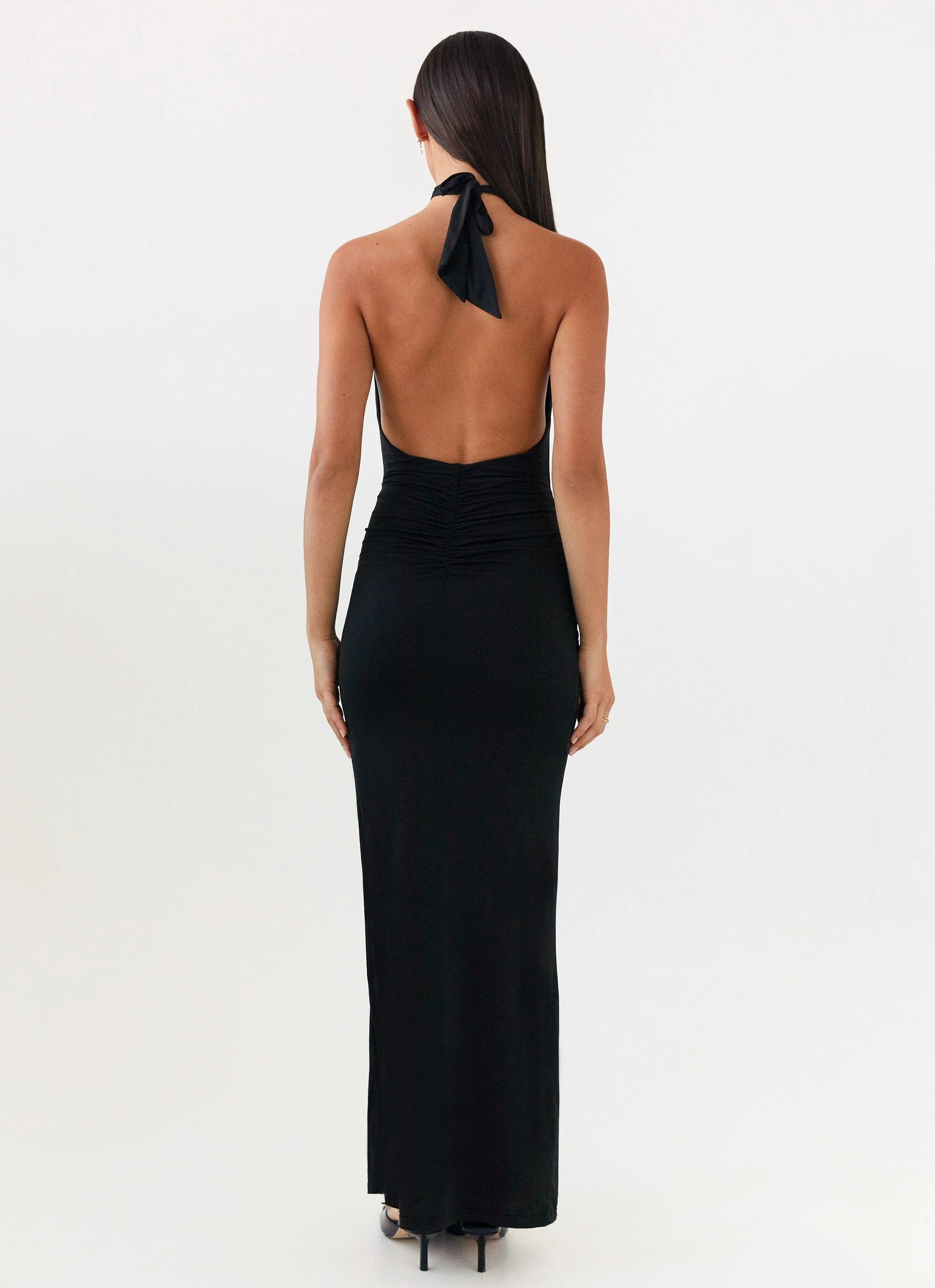 Samara Halterneck Maxi Dress - Black - Image 3