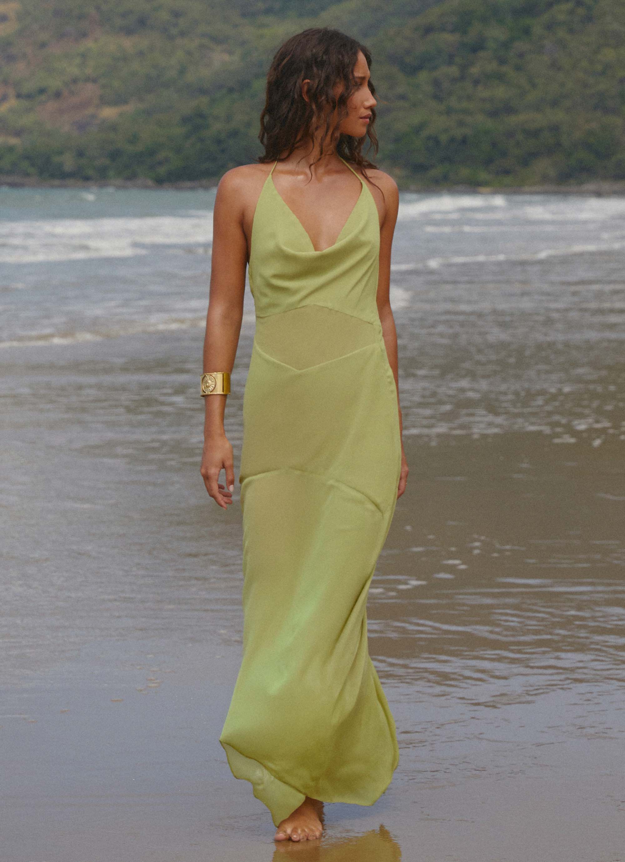 Samoa Maxi Dress - Lime - Image 2