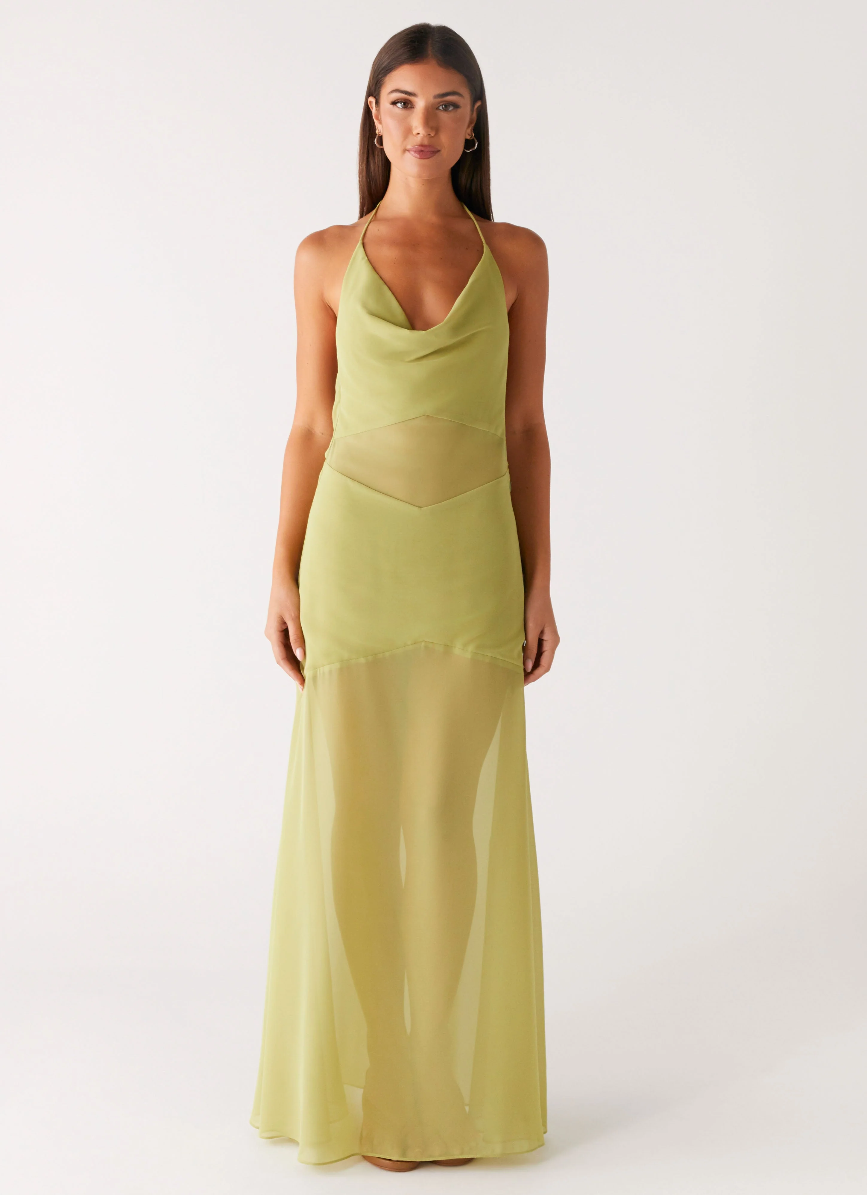Samoa Maxi Dress - Lime - Image 3
