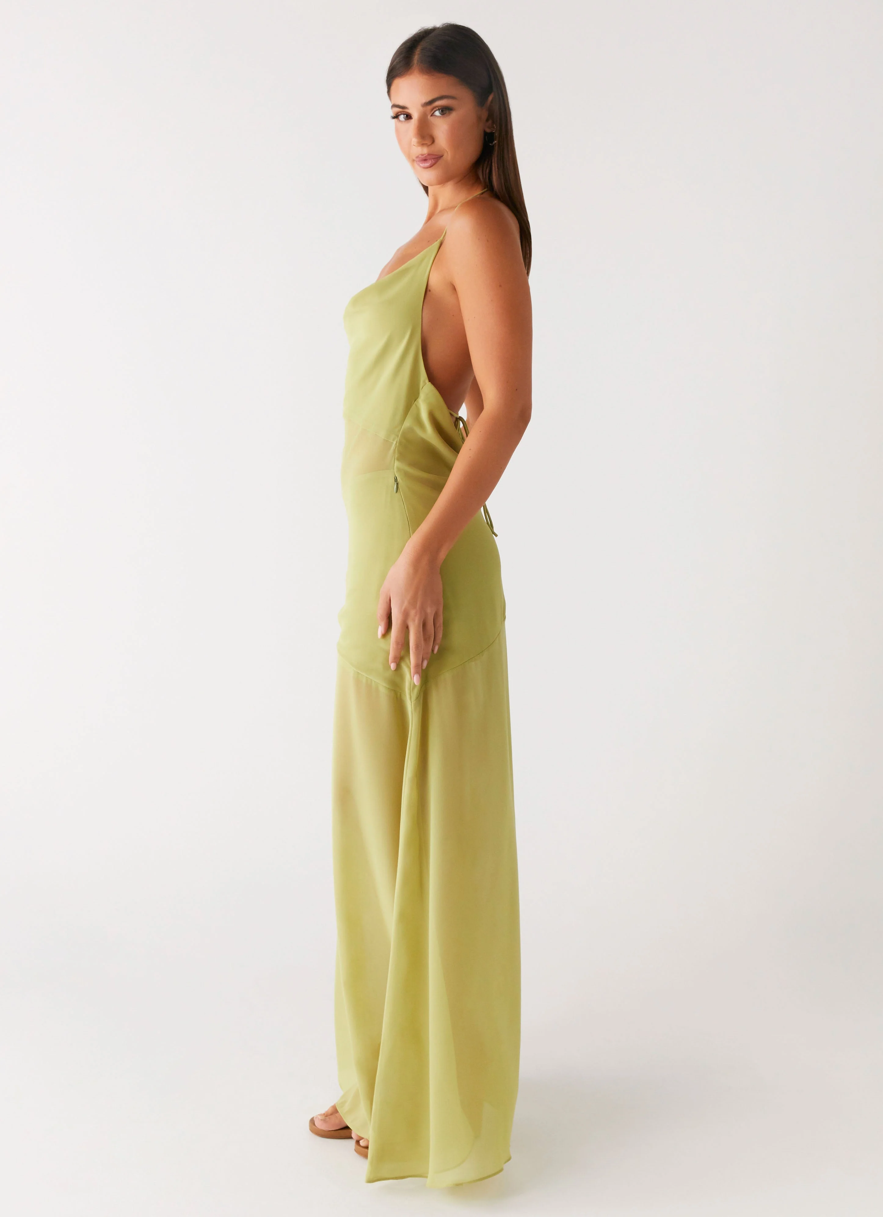 Samoa Maxi Dress - Lime - Image 5