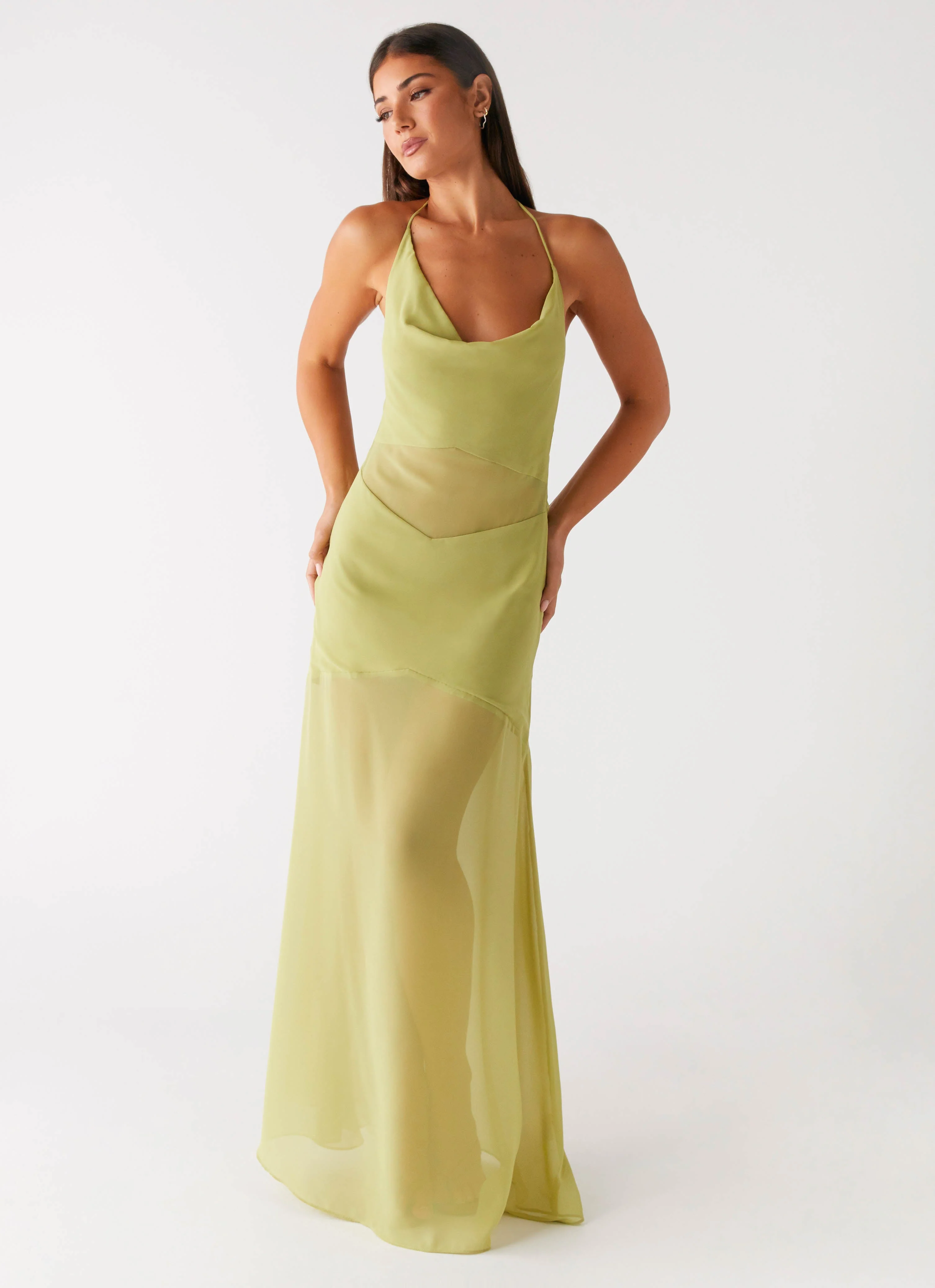 Samoa Maxi Dress - Lime - Image 6