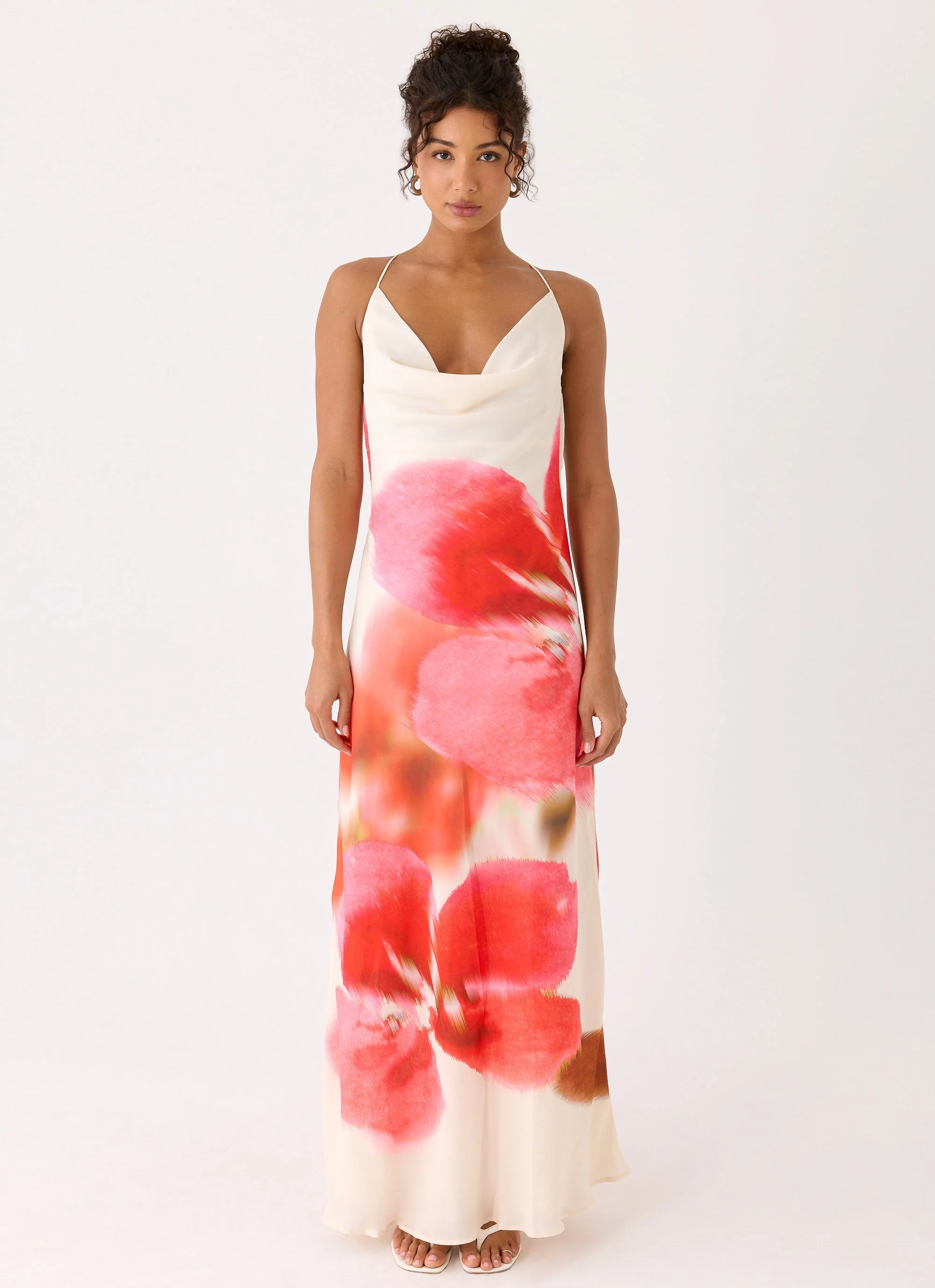 Samya Cowl Maxi Dress - Porcelain Rose - Image 4