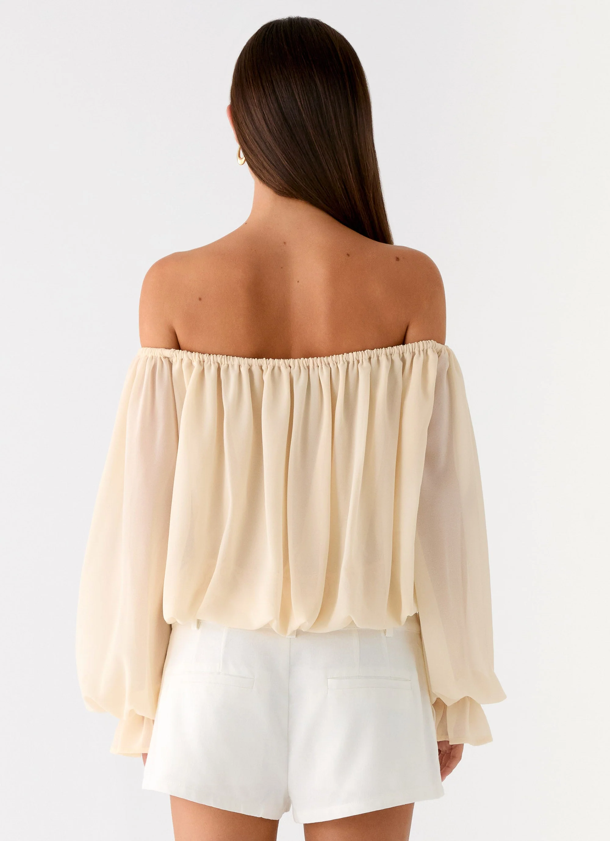Sandali Off Shoulder Top - Cream - Image 3