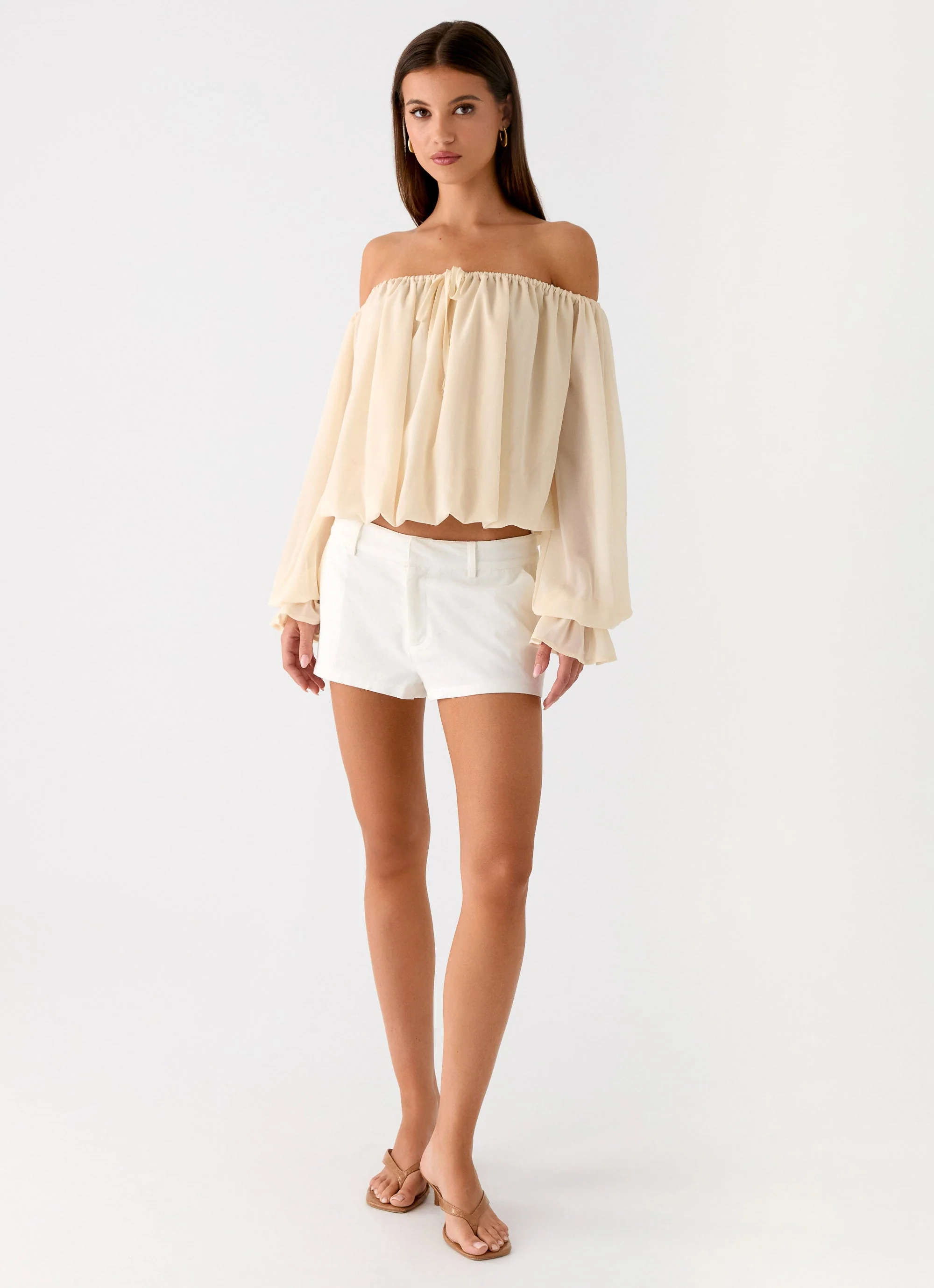 Sandali Off Shoulder Top - Cream - Image 6