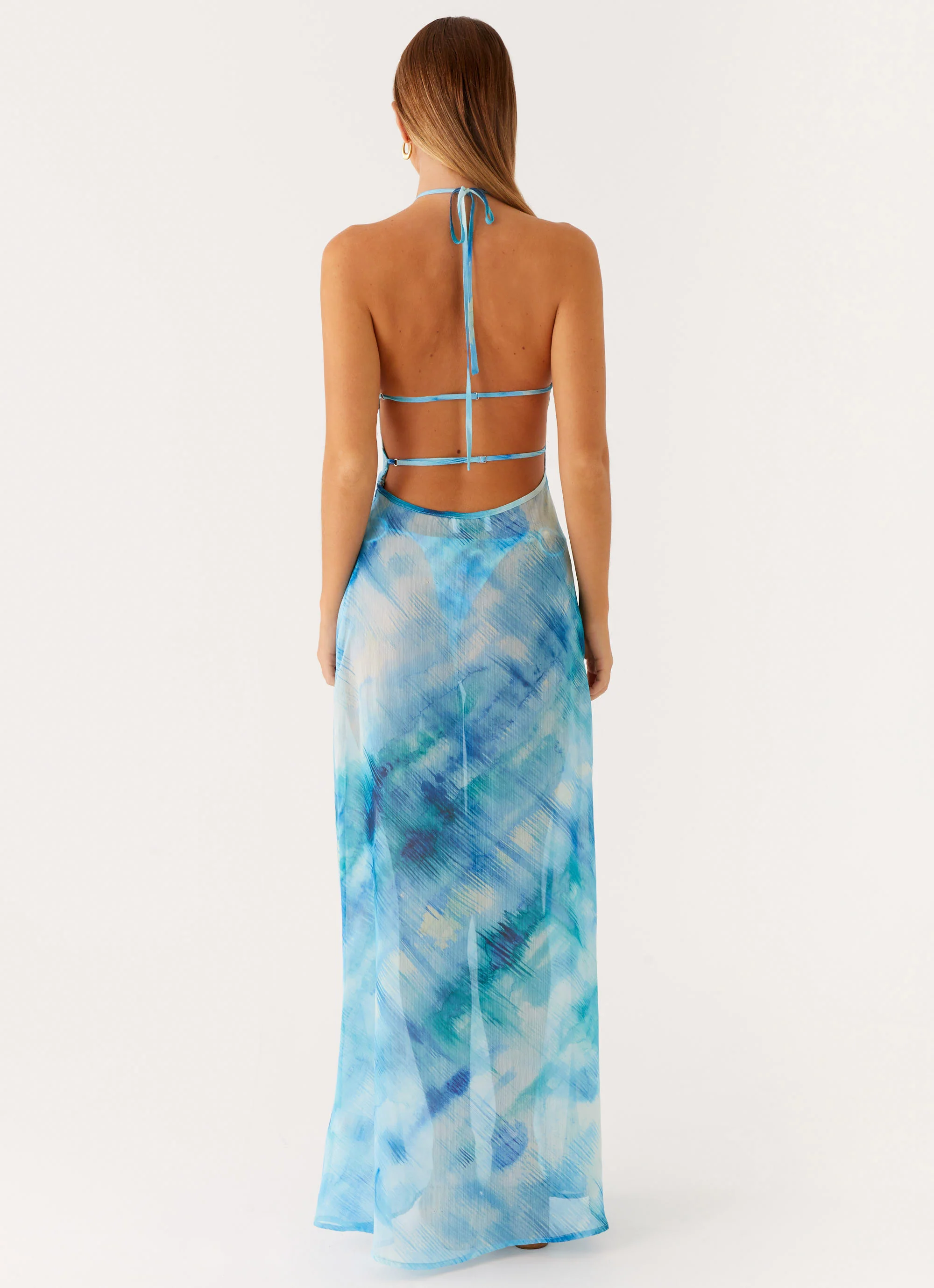 Sandra Maxi Dress - Blue Tie Dye - Image 5