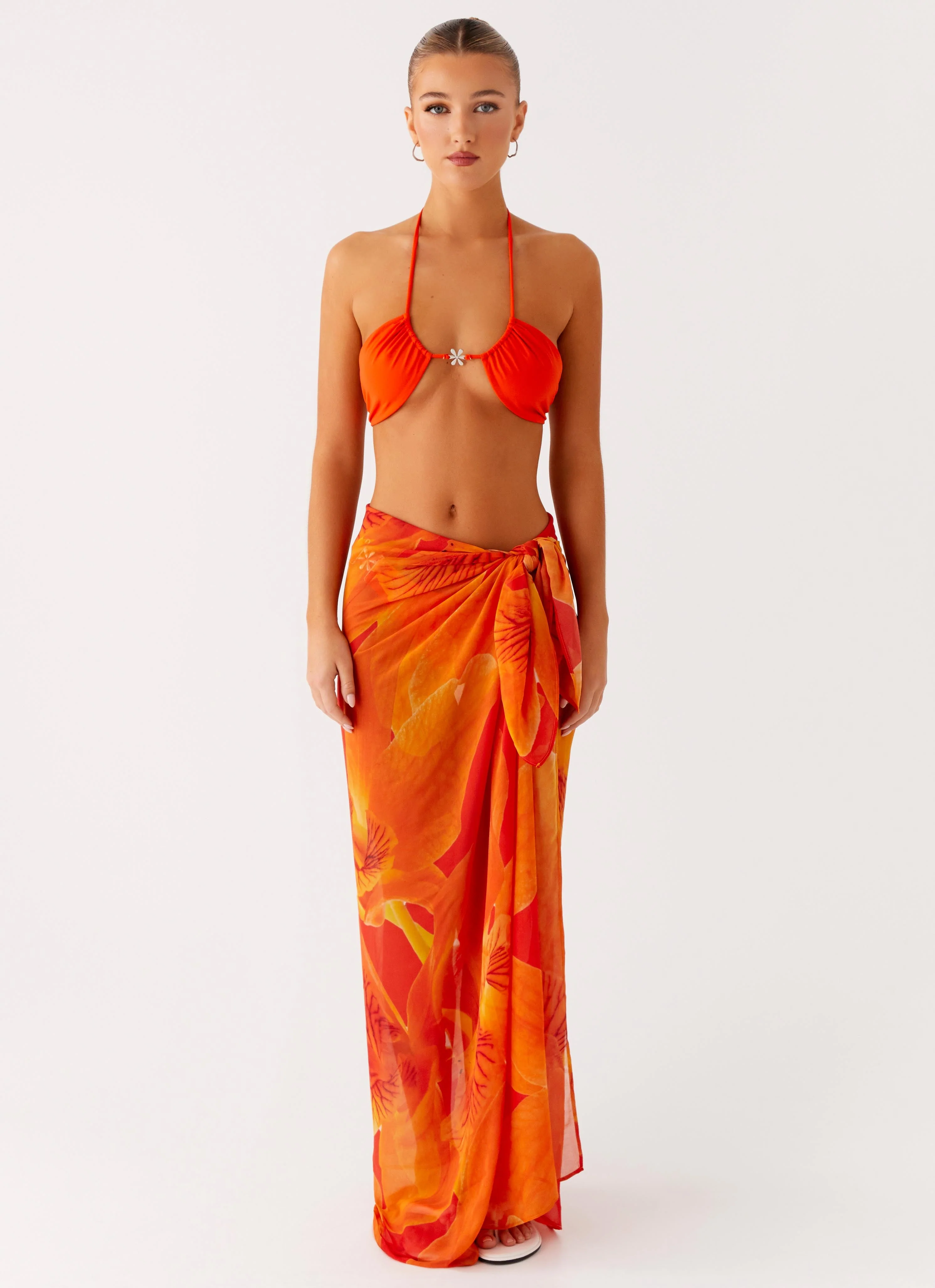 Sandy Shores Sarong - Serene Orange - Image 4