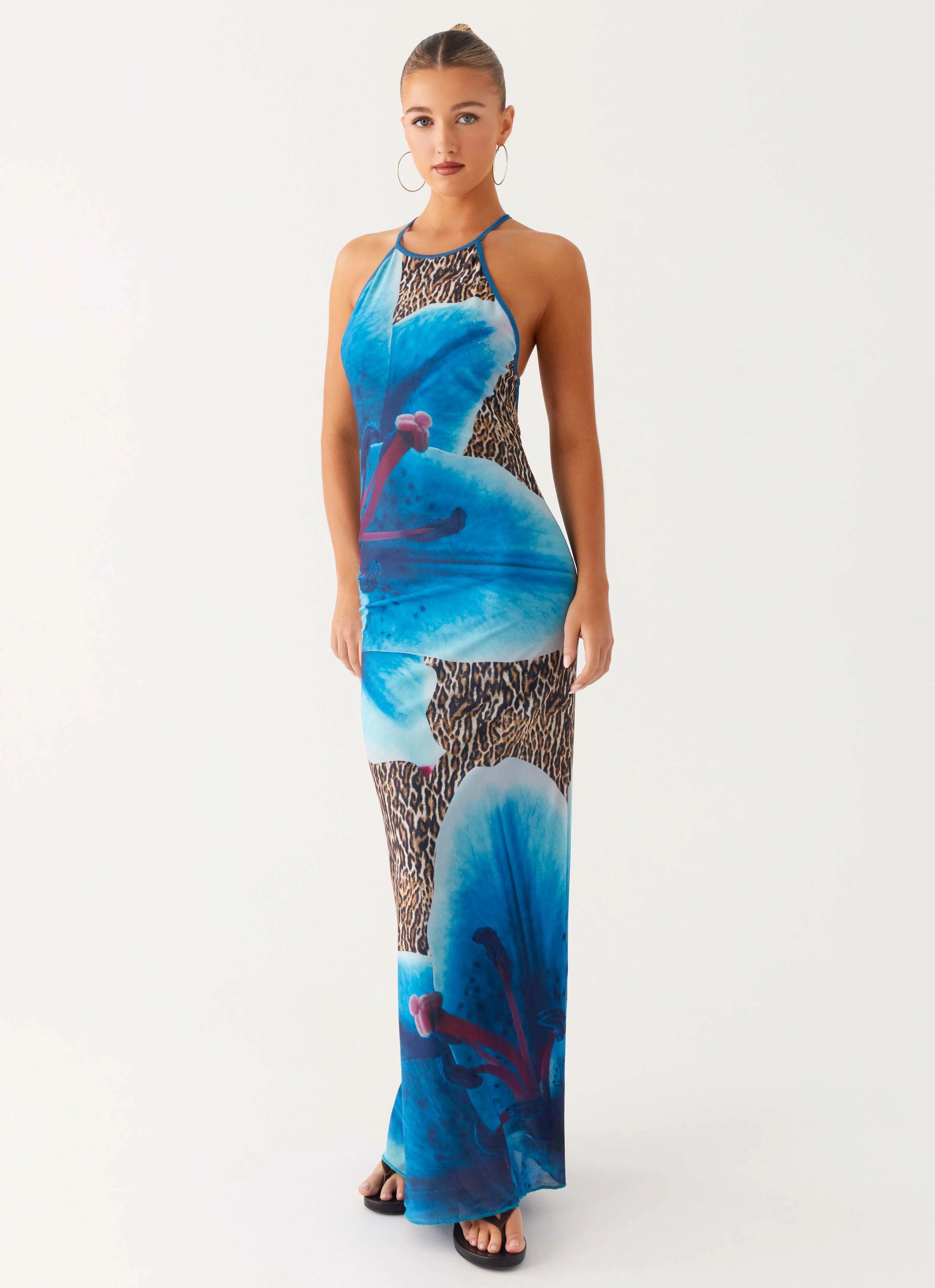 Sandy Siren Maxi Dress - Cheetah Floral - Image 5