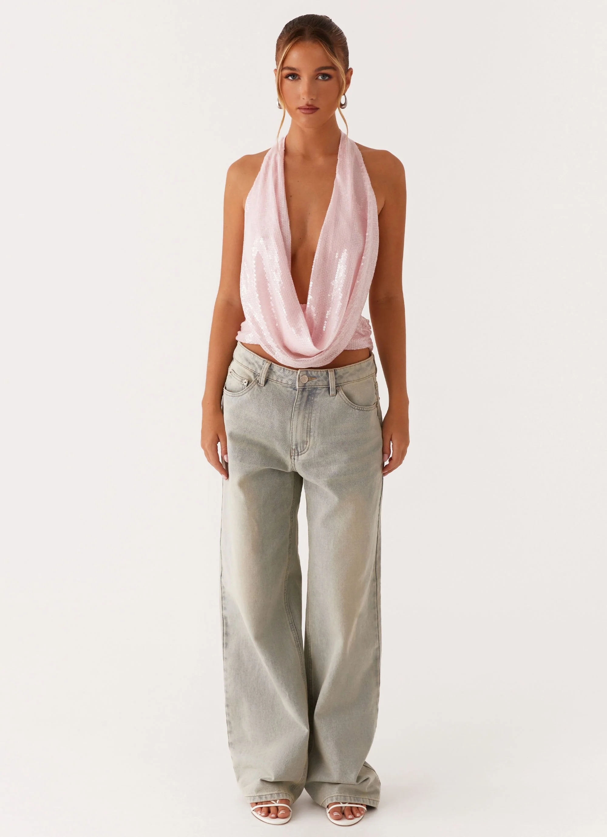 Sawyer Sequin Top - Pink Sequin - Image 3