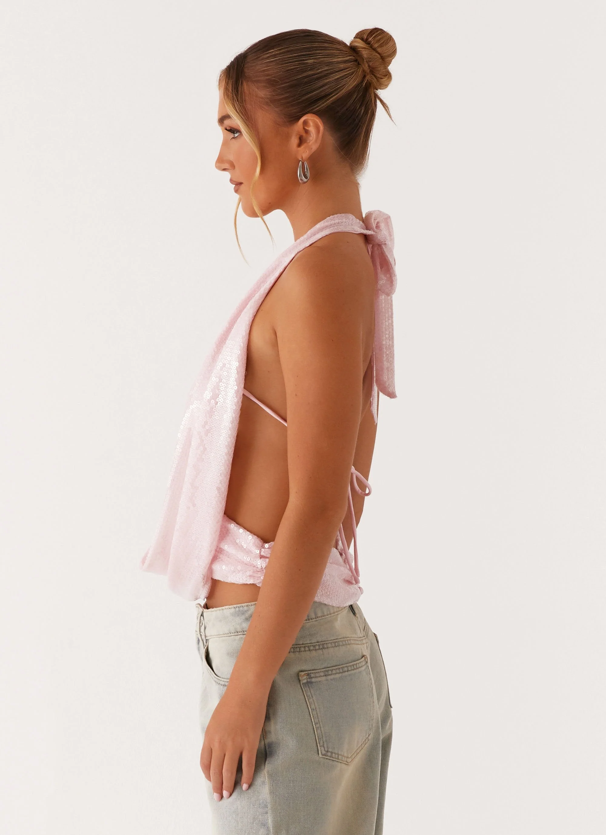 Sawyer Sequin Top - Pink Sequin - Image 4