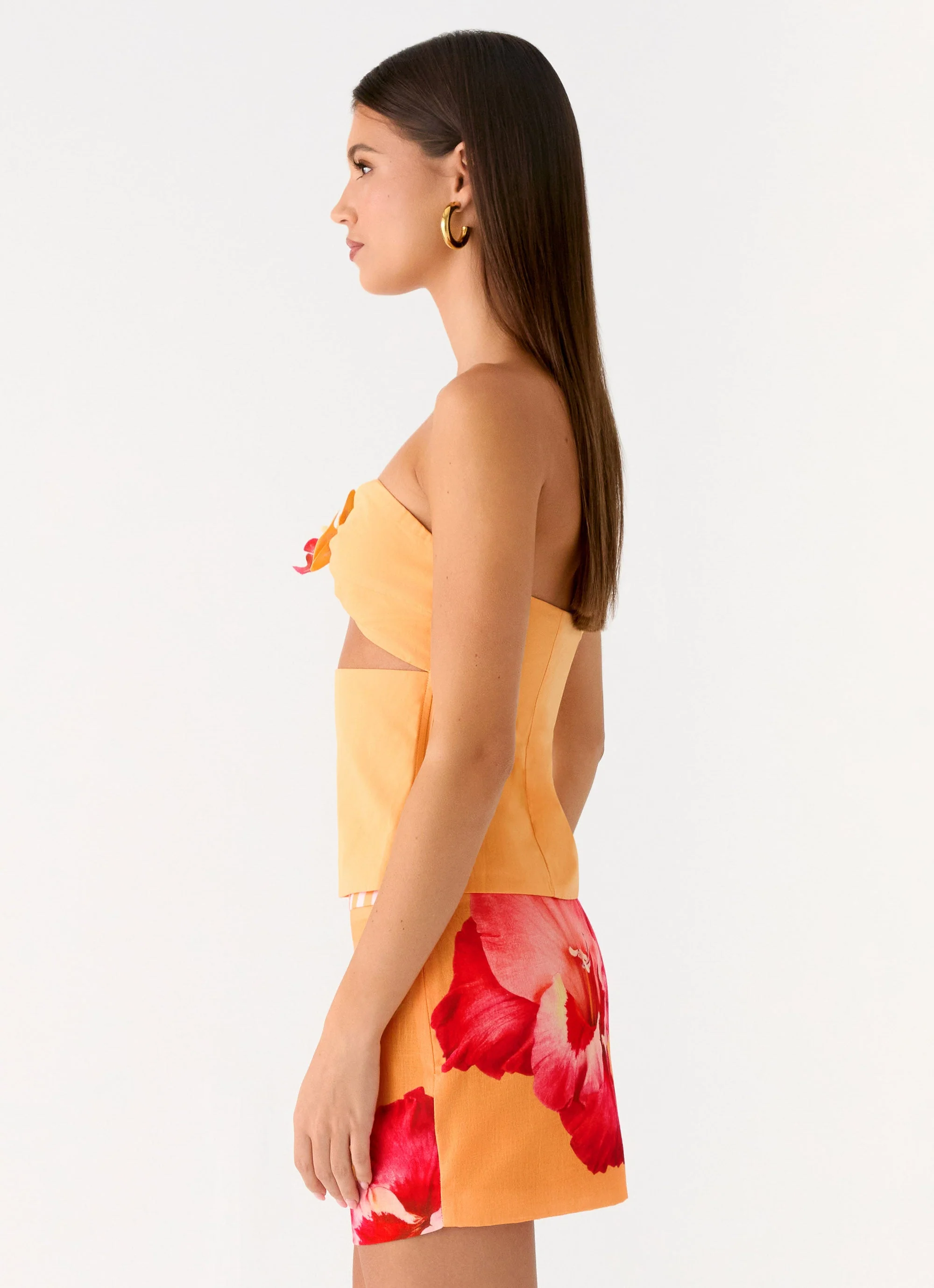 Saya Tie Top - Orange - Image 2