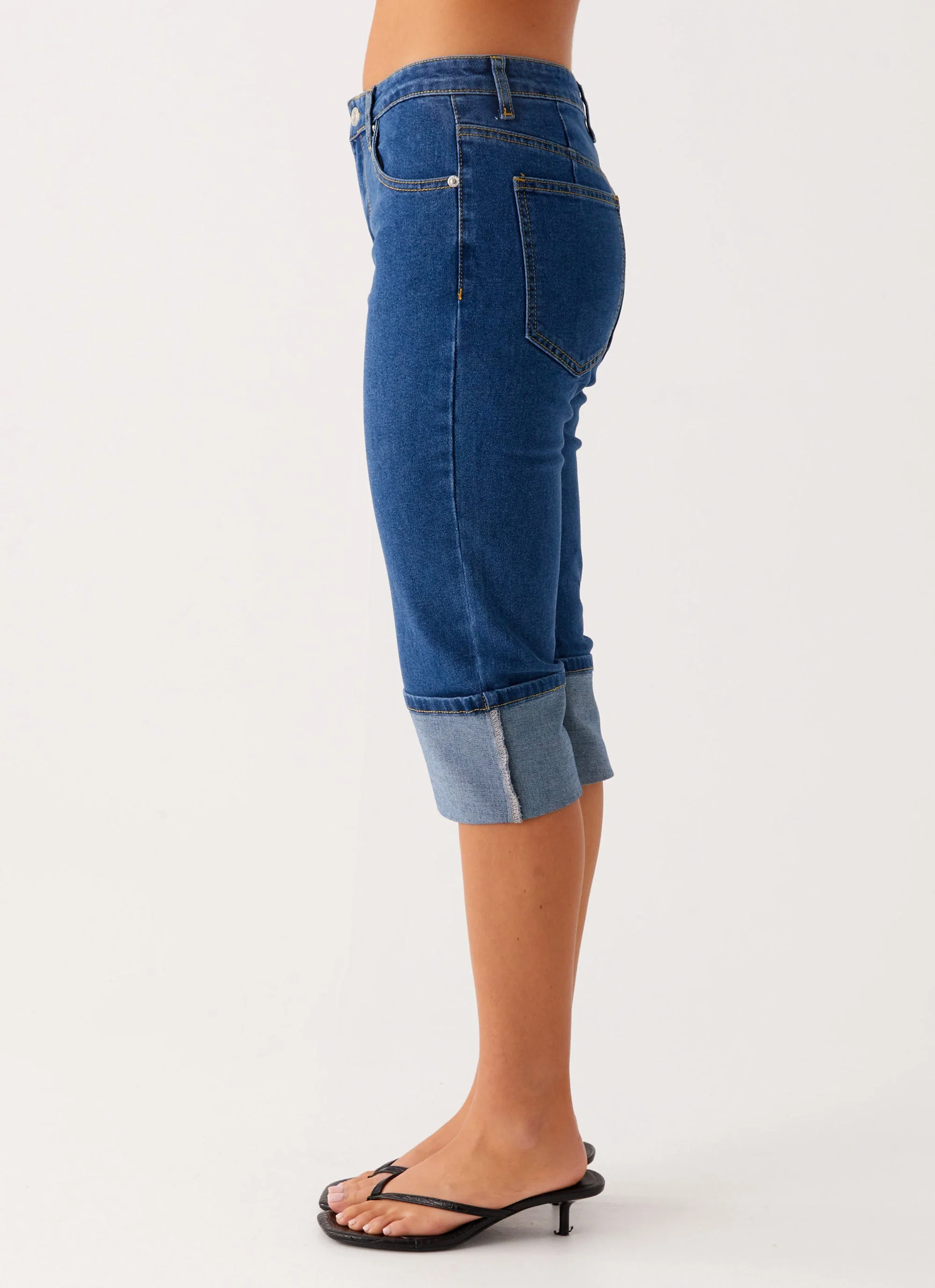 Saylor Denim Capri Jeans - Indigo - Image 5