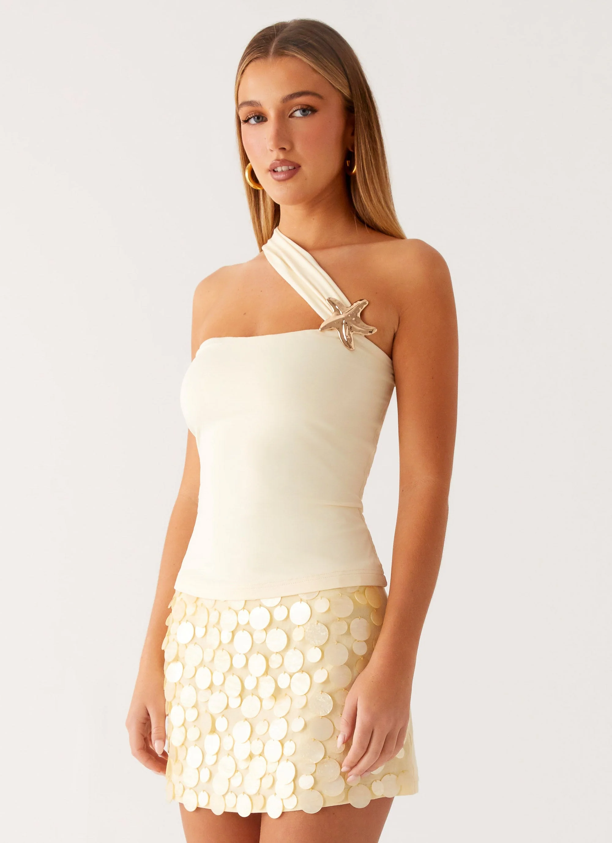 Sea Spray Strap Top - Yellow - Image 6