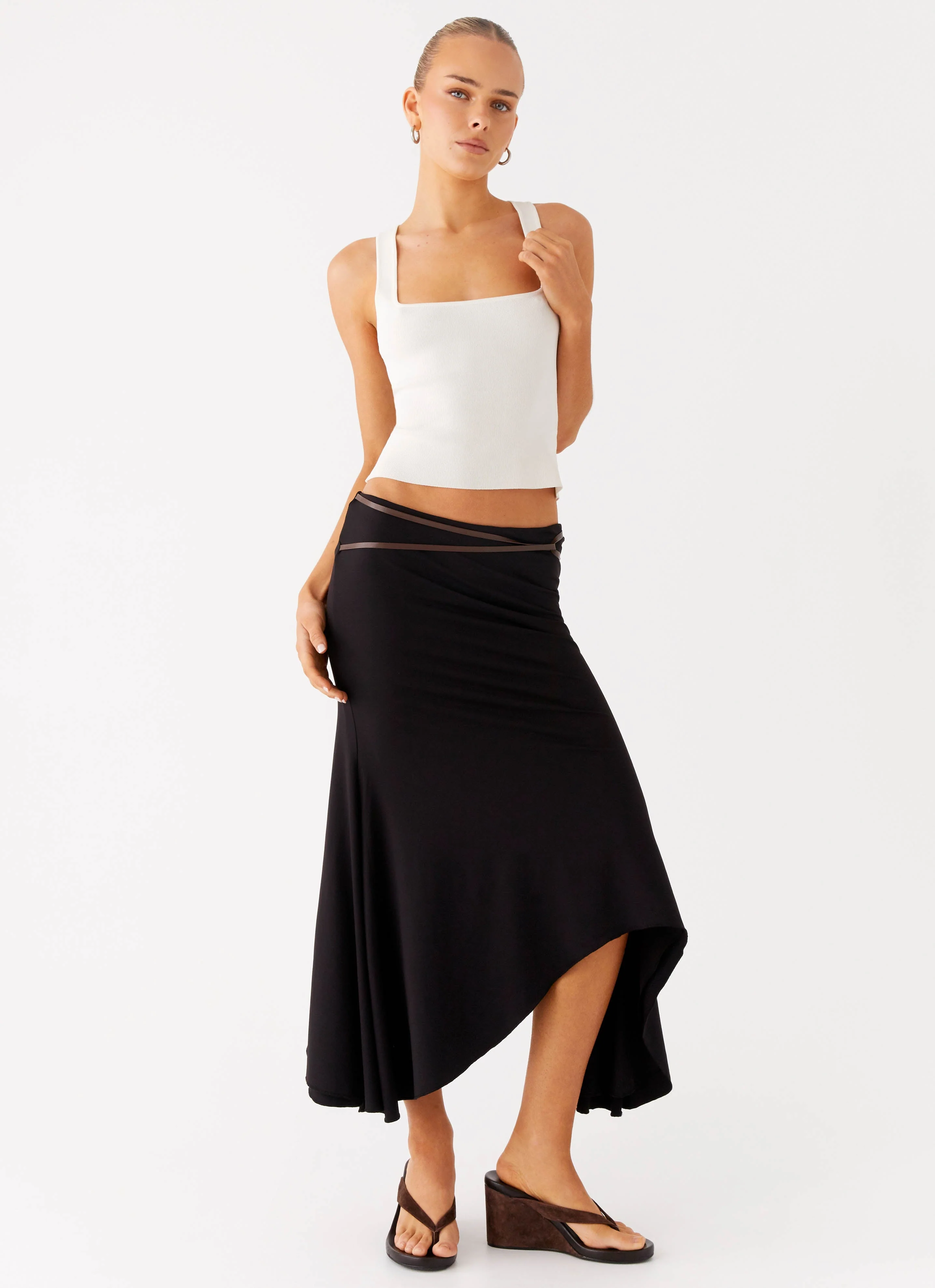 Seattle Midi Skirt - Black - Image 6
