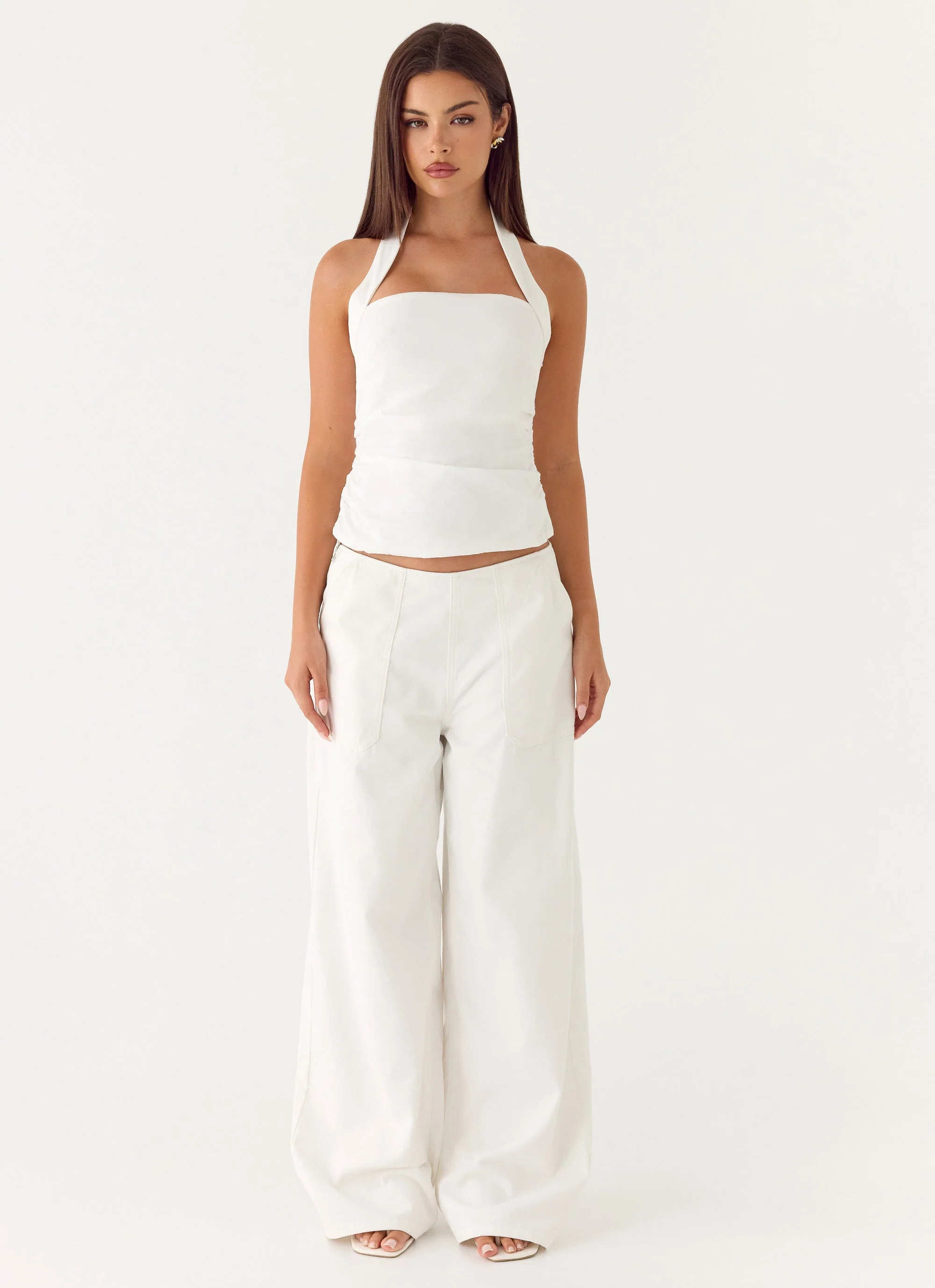Seethal Low Rise Pants - White - Image 3