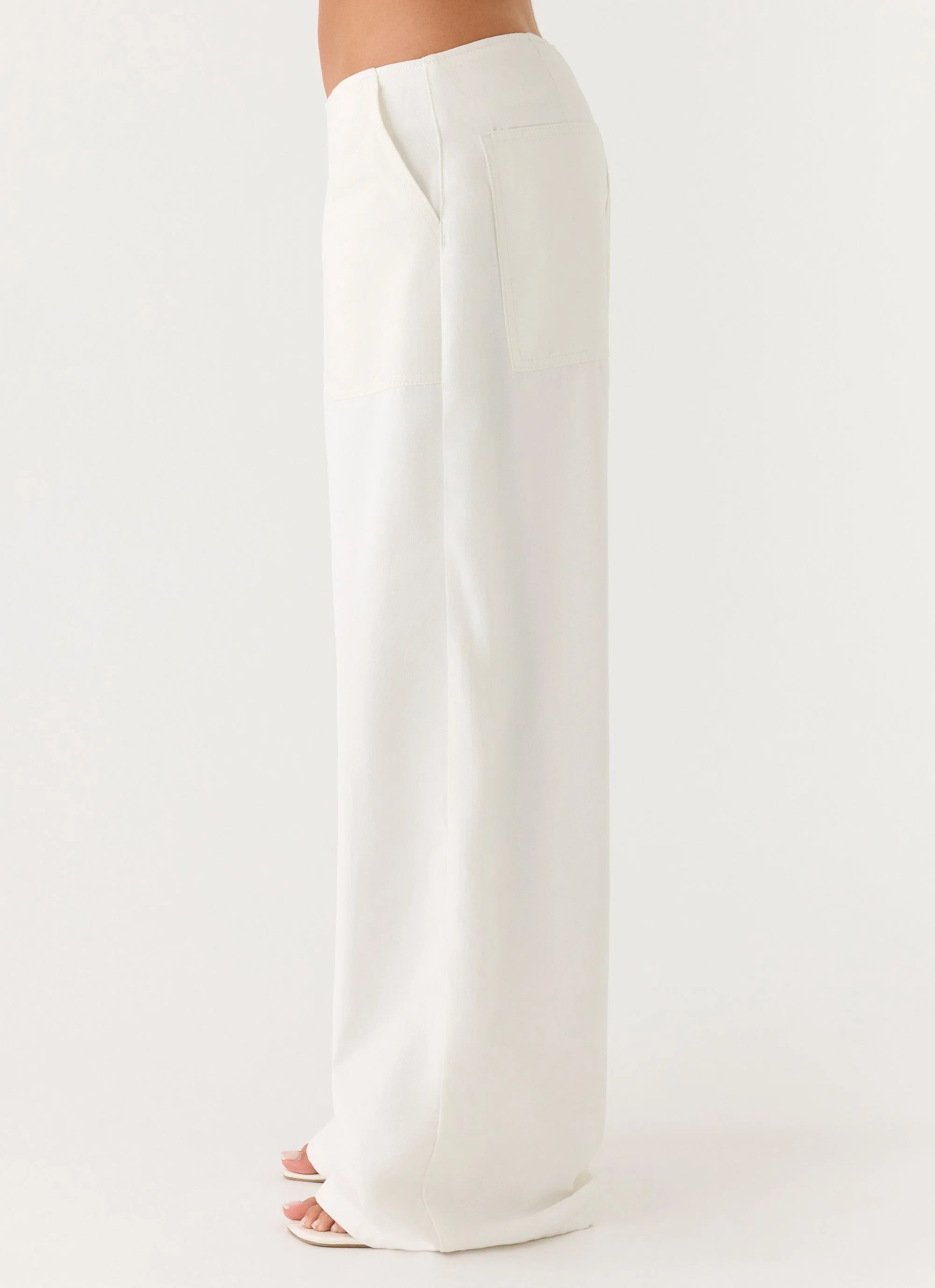 Seethal Low Rise Pants - White - Image 4