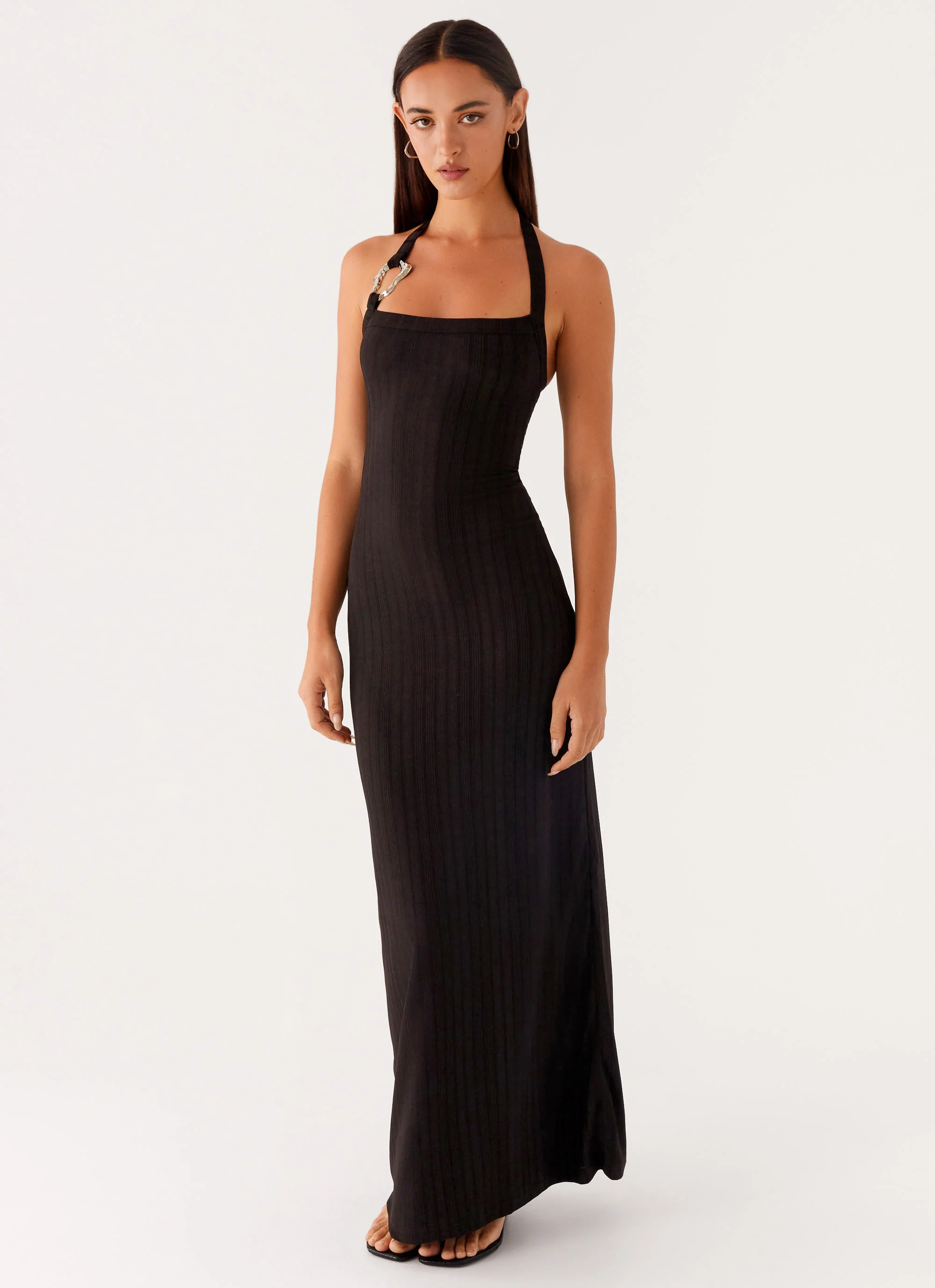 Selene Maxi Dress - Black - Image 6