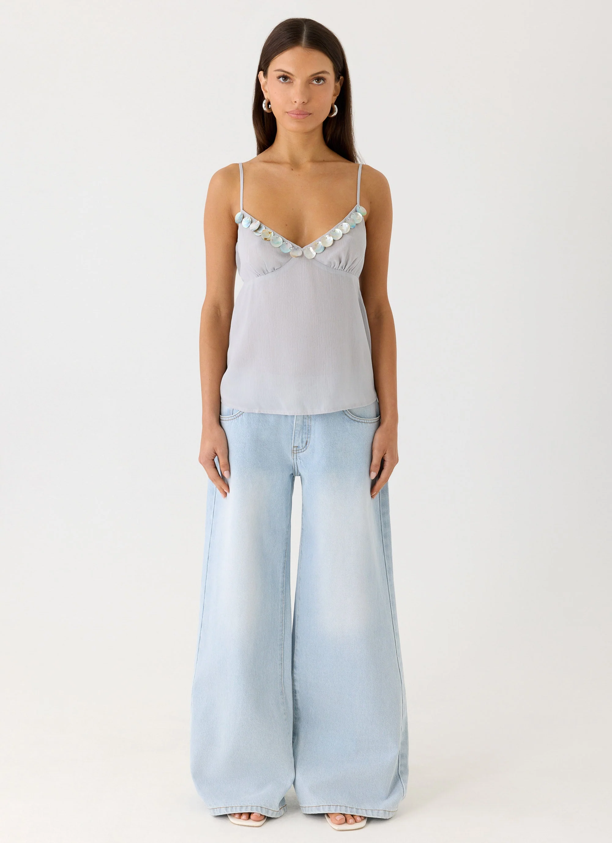 Selina Cami Top - Misty Blue - Image 4