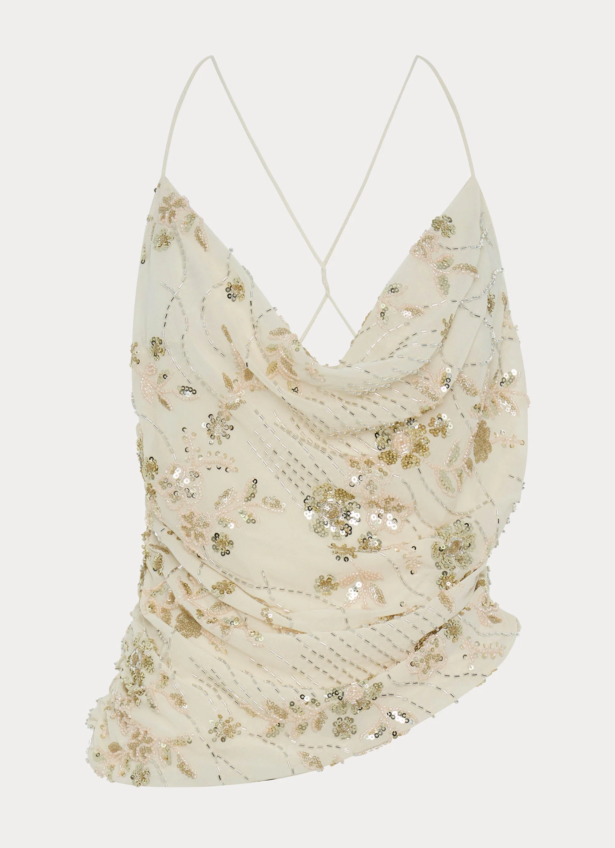 Seona Beaded Top - Ivory - Image 3